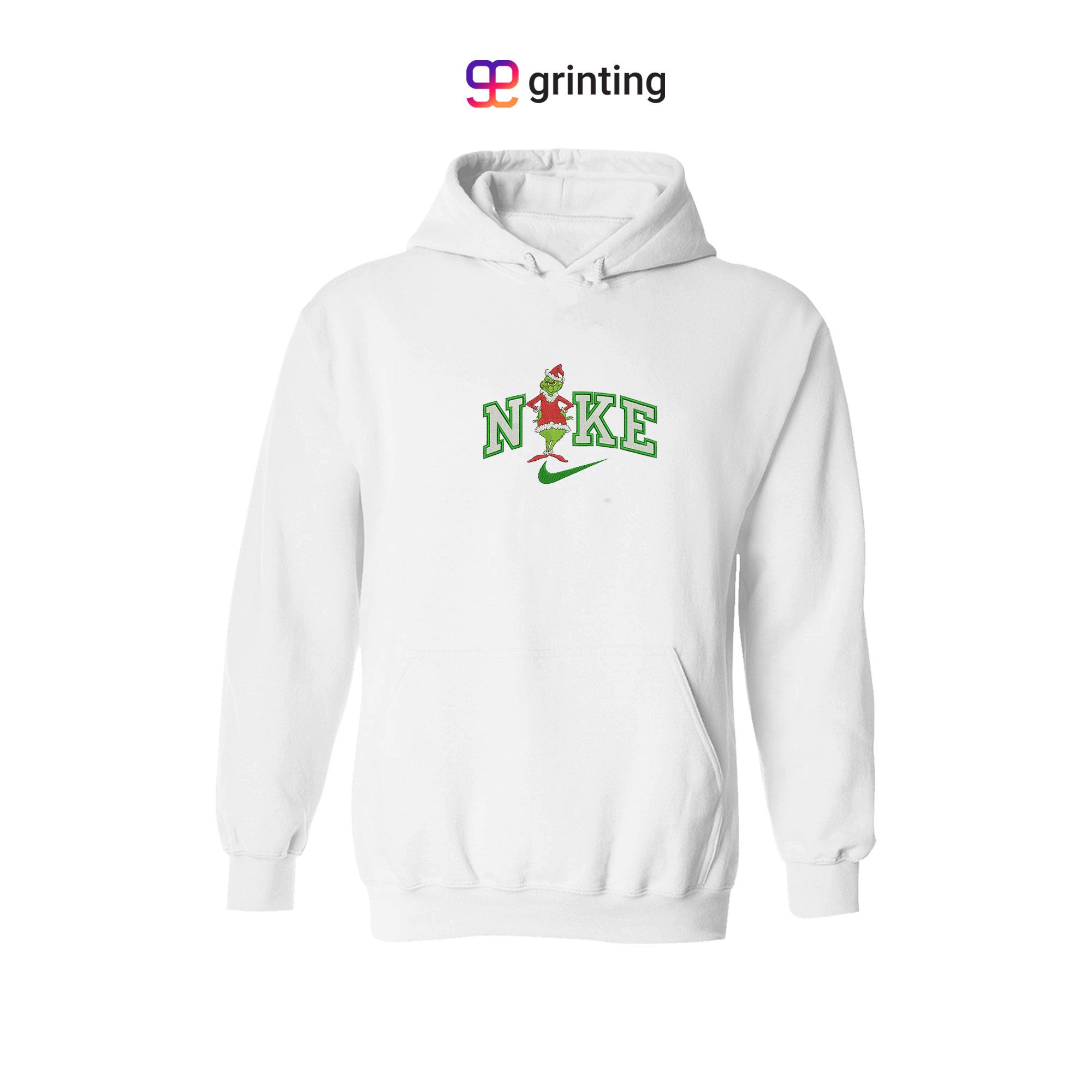 Nike Grinch Santa Embroidered Sweatshirt & Shirt – Premium Comfort and Style