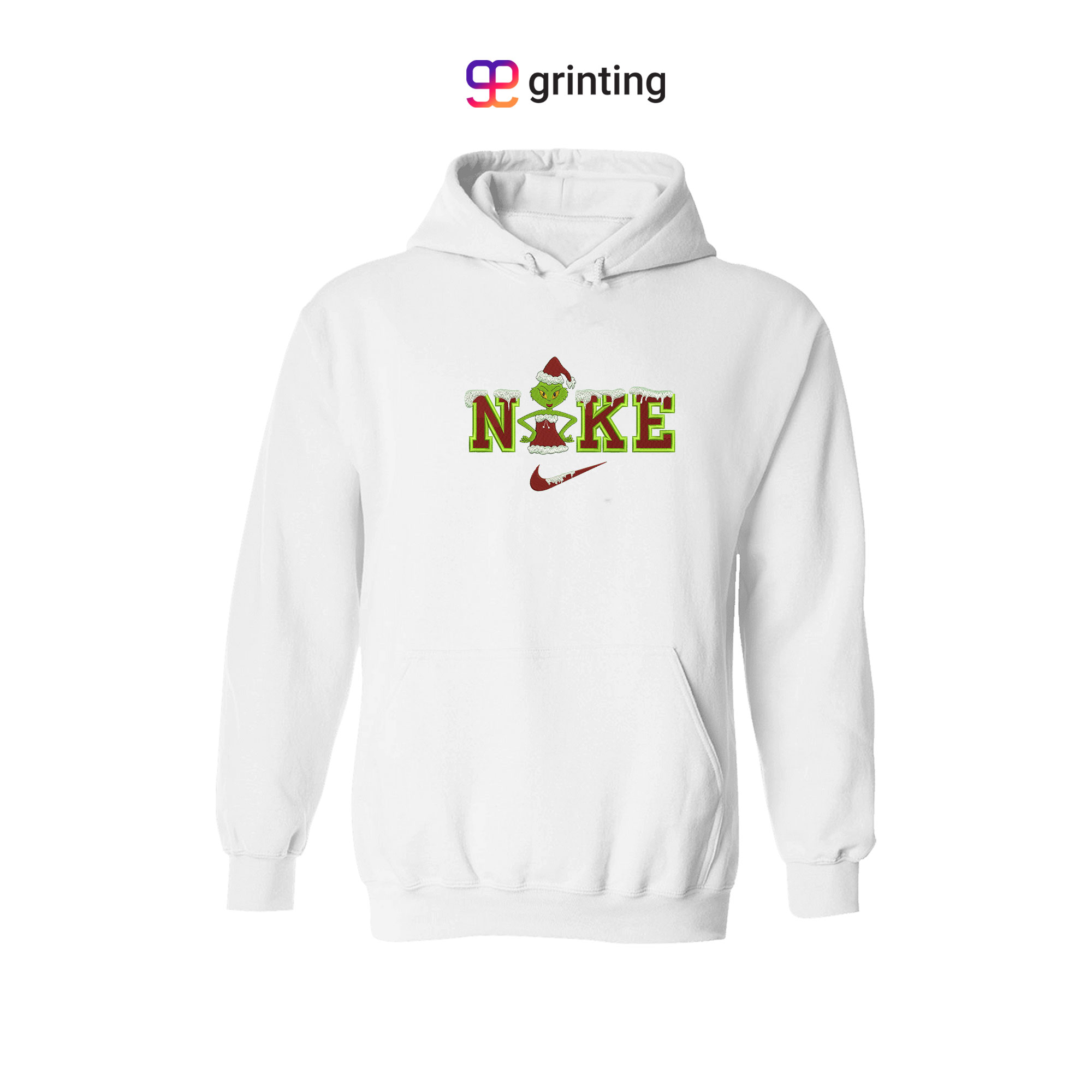 Nike Grinch Santa Type 02 Embroidered Sweatshirt & Shirt – Premium Comfort and Style