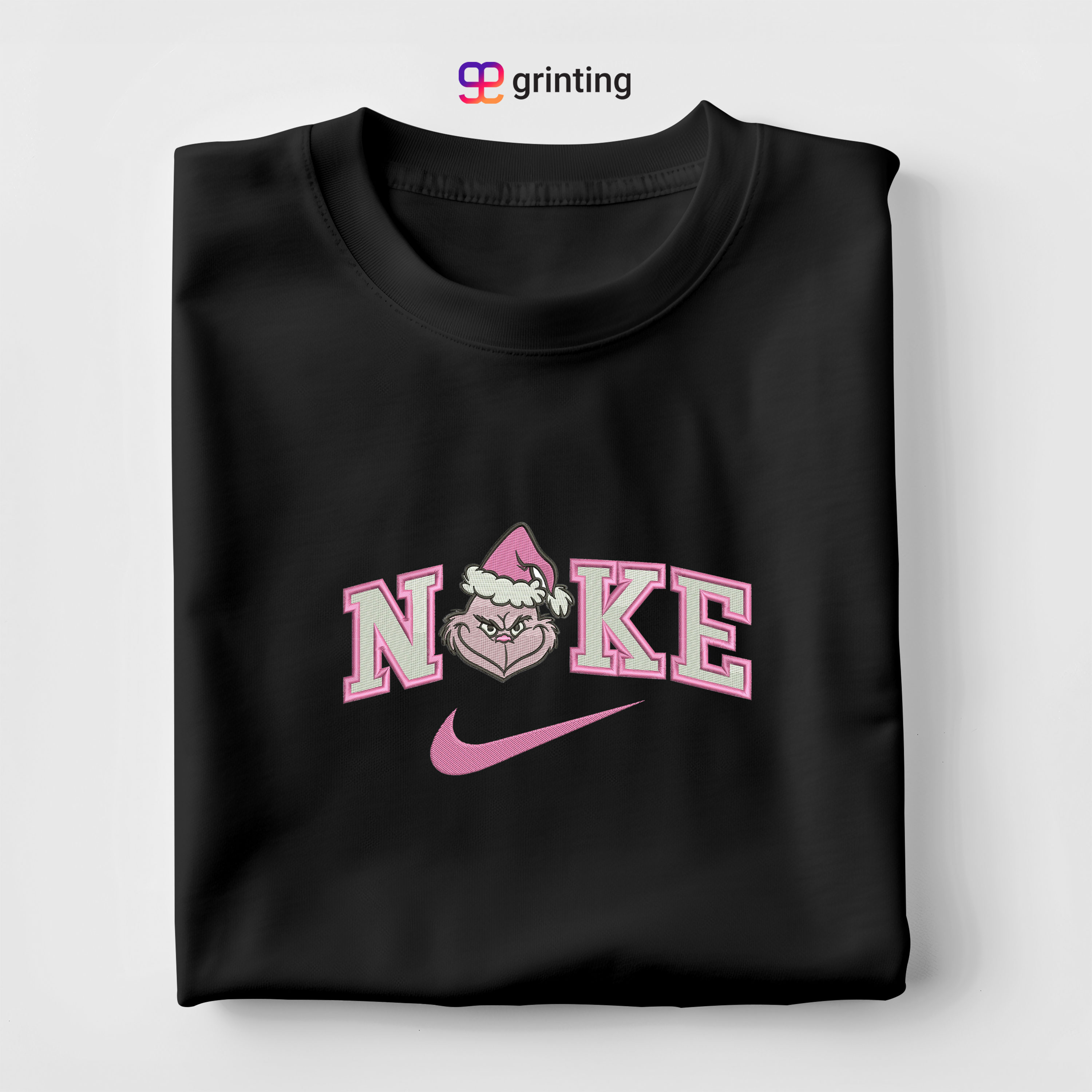 Nike Grinch Hat Embroidered Sweatshirt & Shirt – Premium Comfort and Style