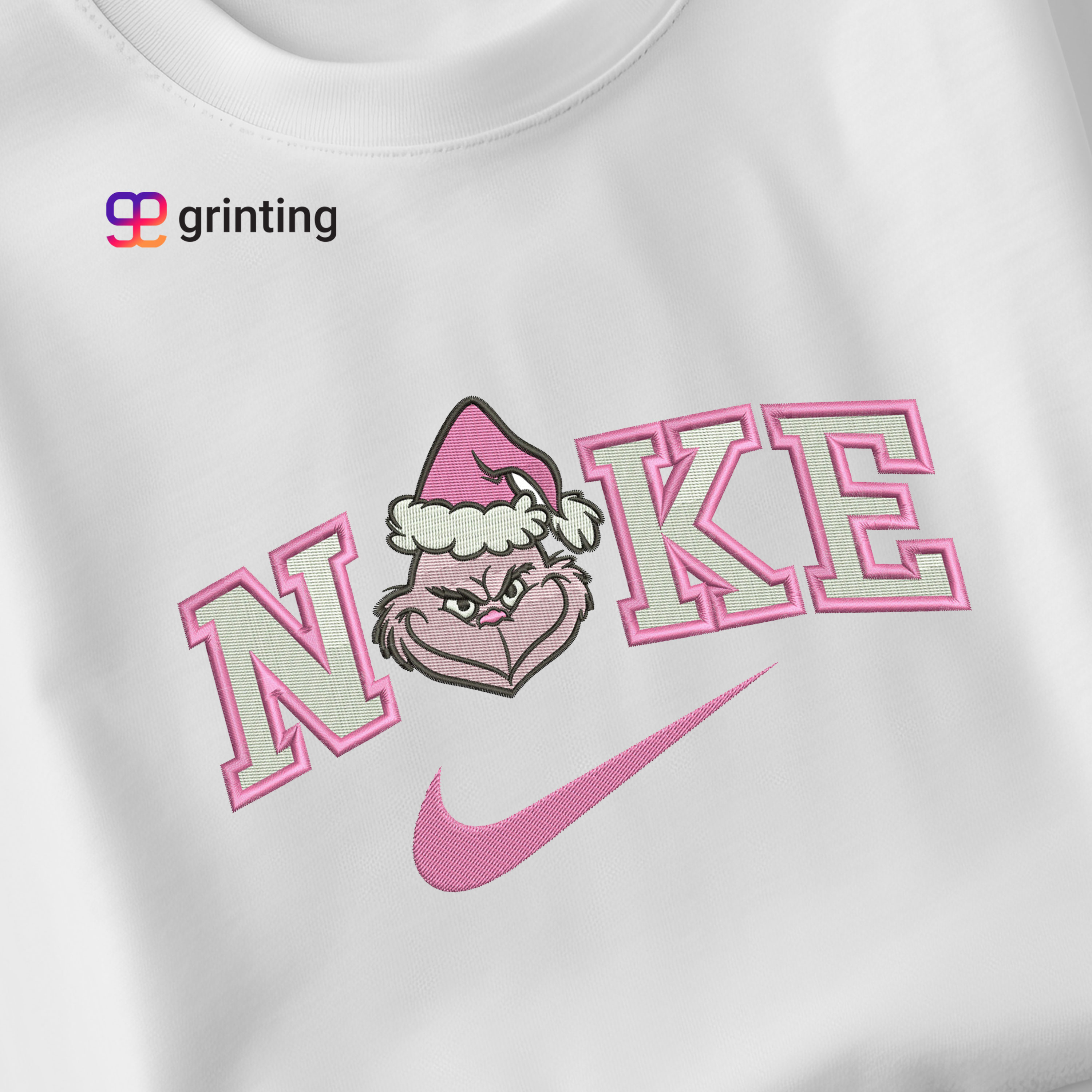 Nike Grinch Hat Embroidered Sweatshirt & Shirt – Premium Comfort and Style
