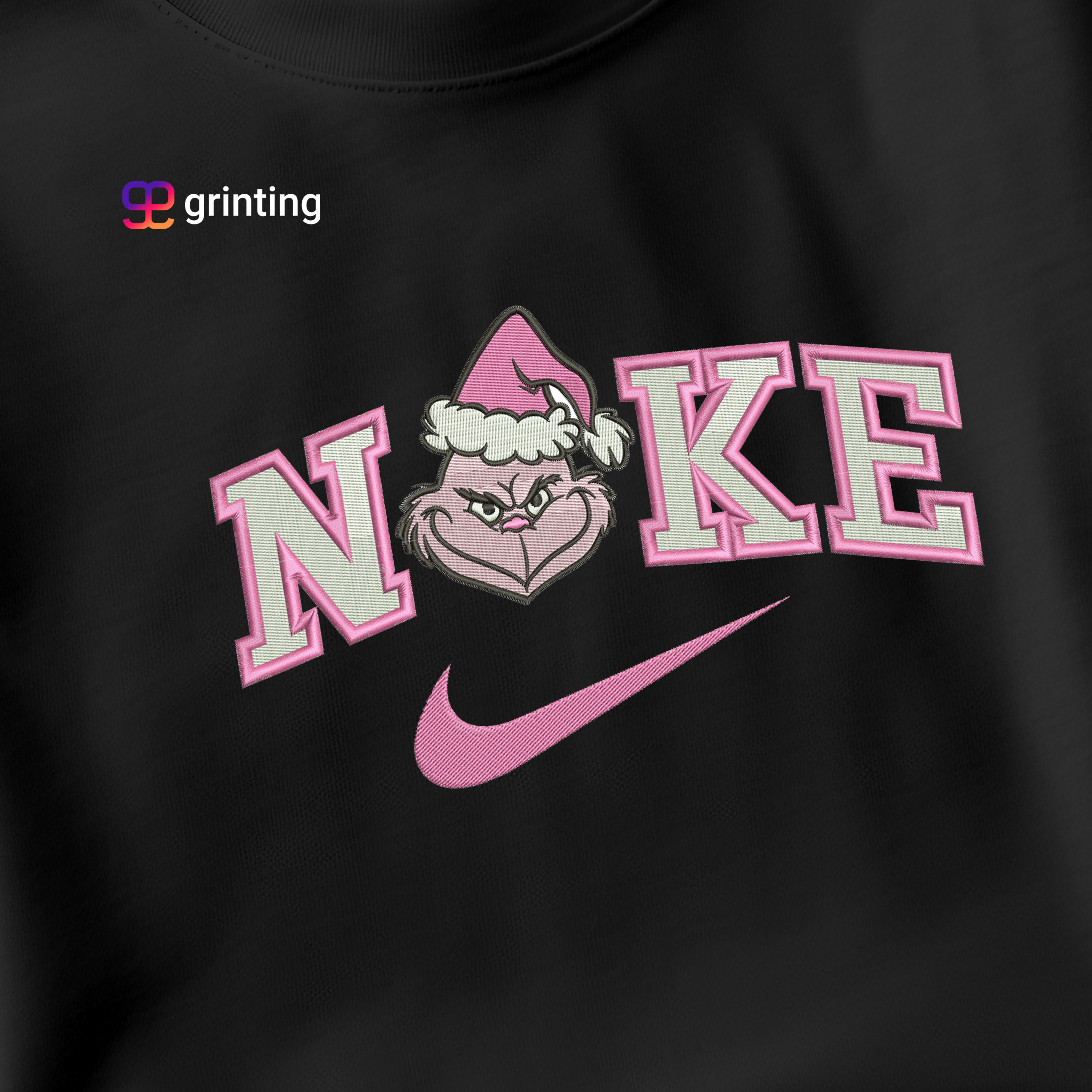 Nike Grinch Hat Embroidered Sweatshirt & Shirt – Premium Comfort and Style