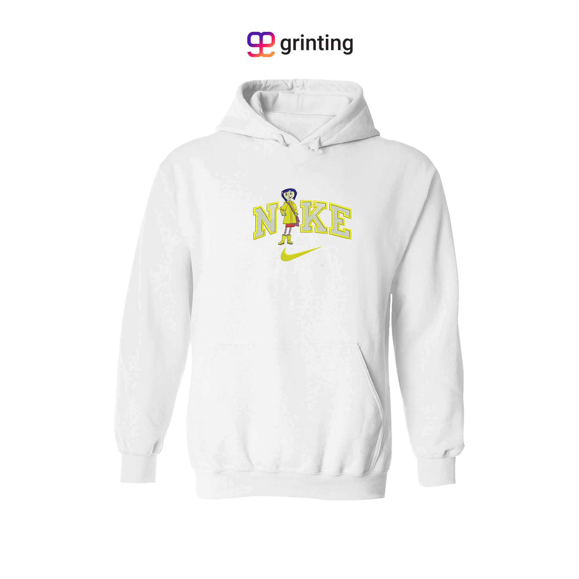 Nike Girl Anime Embroidered Sweatshirt & Shirt – Premium Comfort and Style