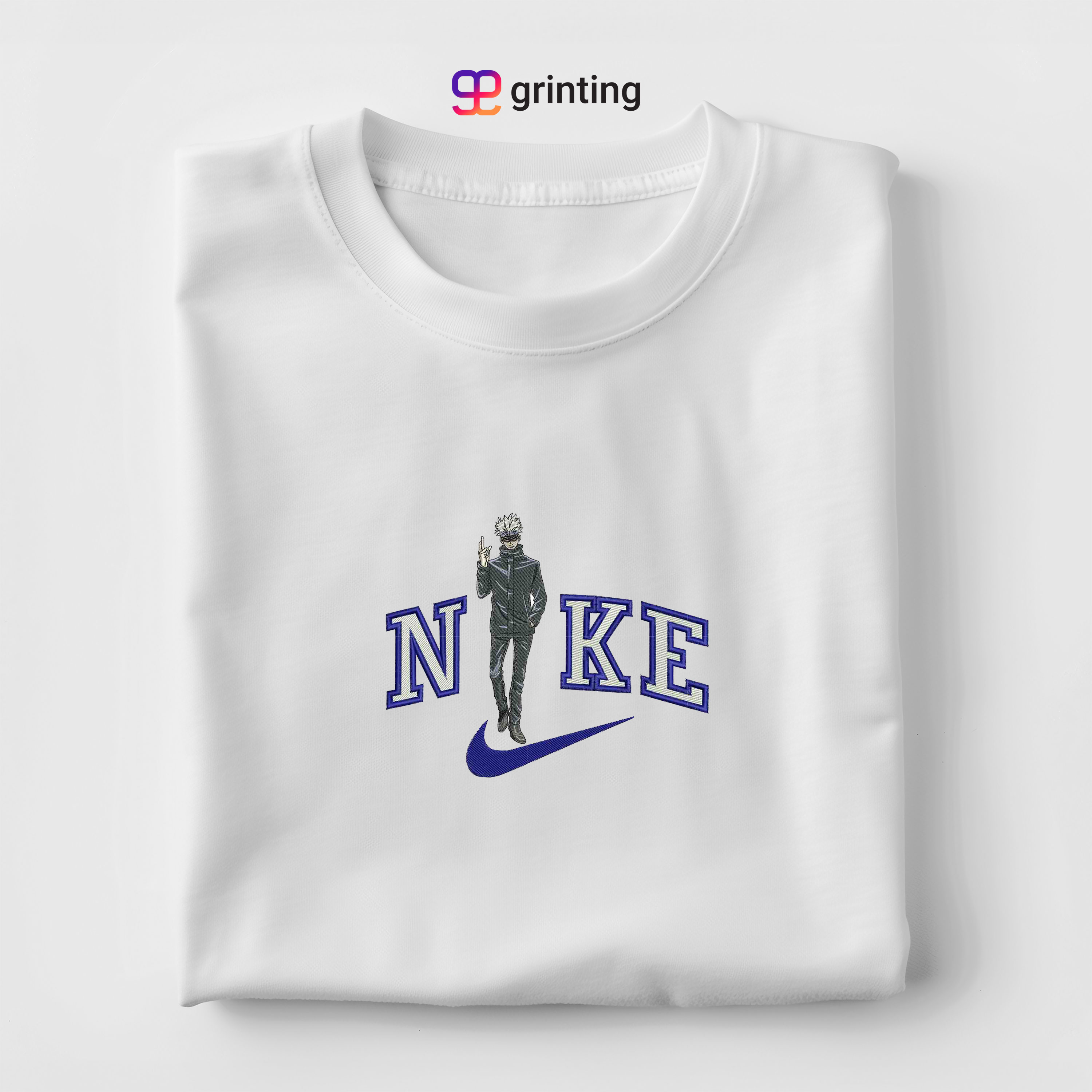 Nike Gojo Satoru Embroidered Sweatshirt & Shirt – Premium Comfort and Style