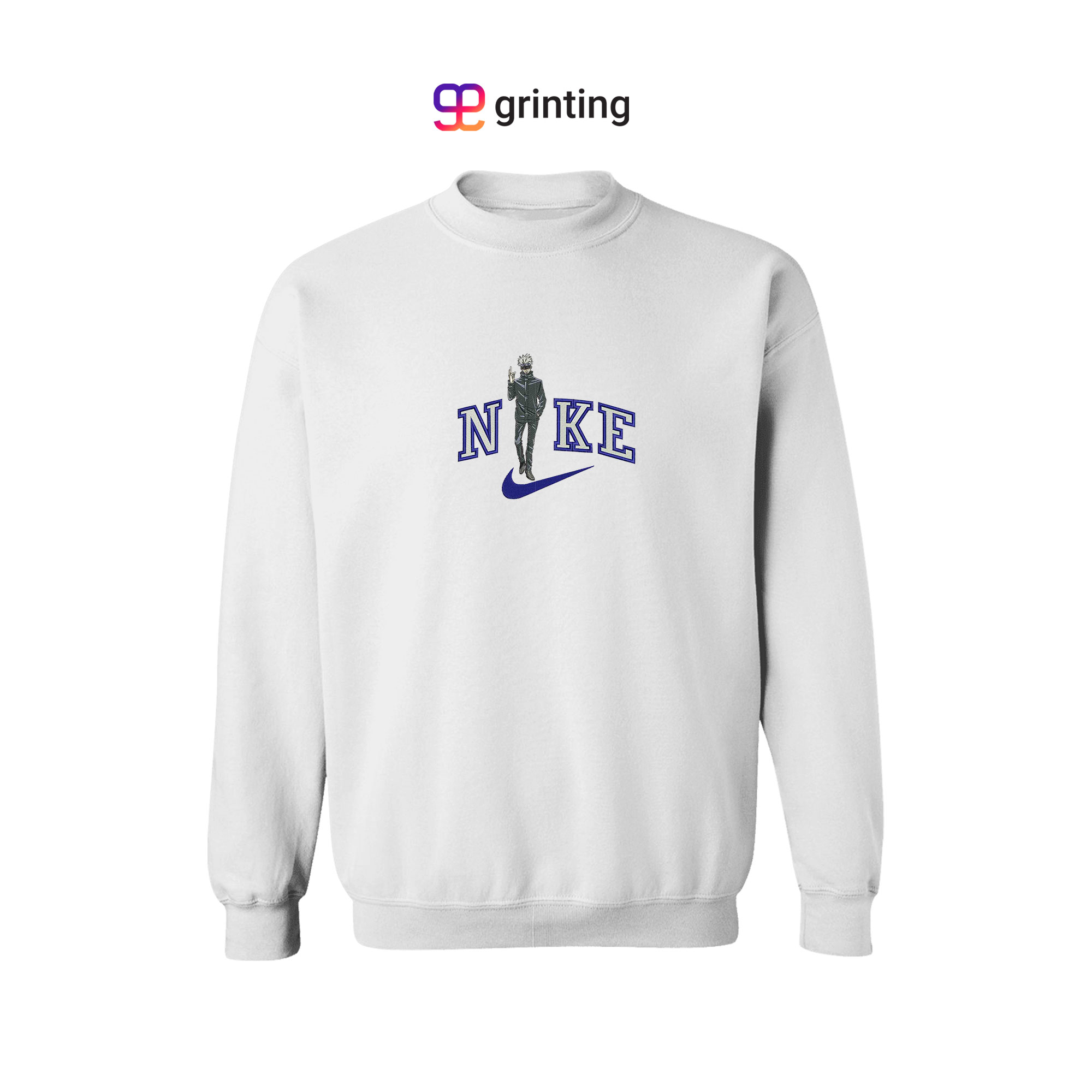 Nike Gojo Satoru Embroidered Sweatshirt & Shirt – Premium Comfort and Style
