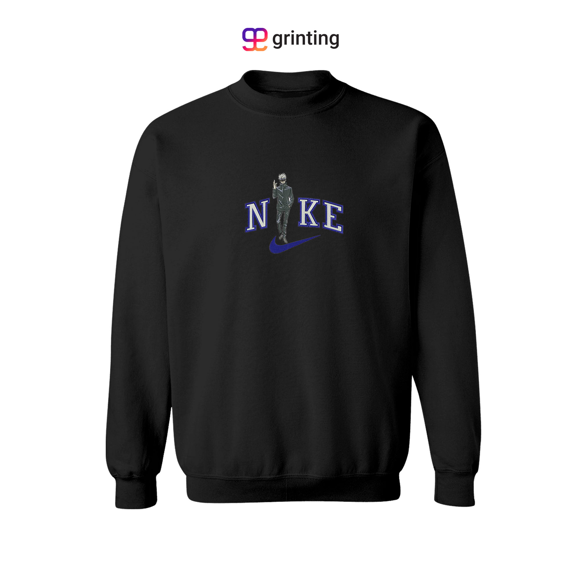 Nike Gojo Satoru Embroidered Sweatshirt & Shirt – Premium Comfort and Style