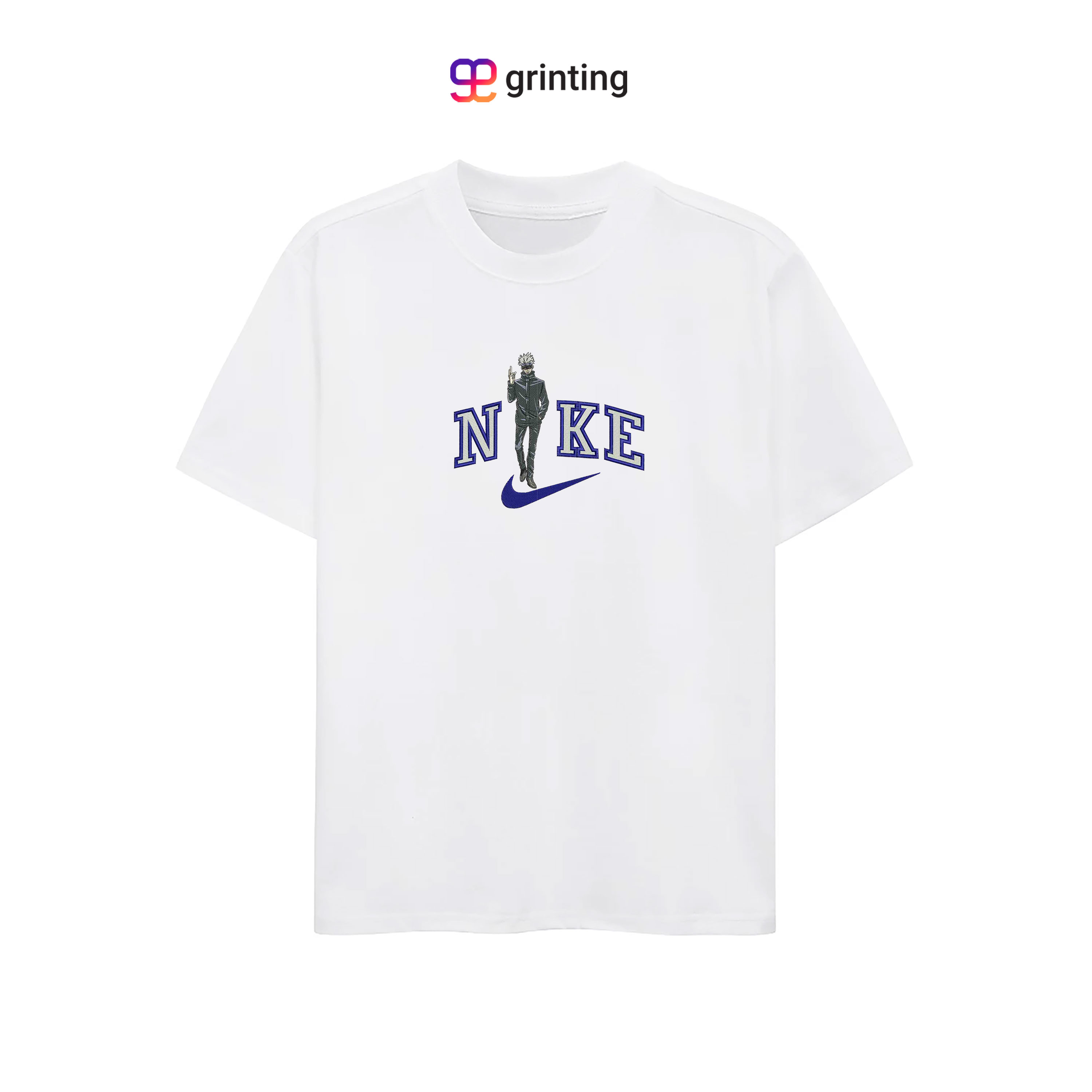 Nike Gojo Satoru Embroidered Sweatshirt & Shirt – Premium Comfort and Style
