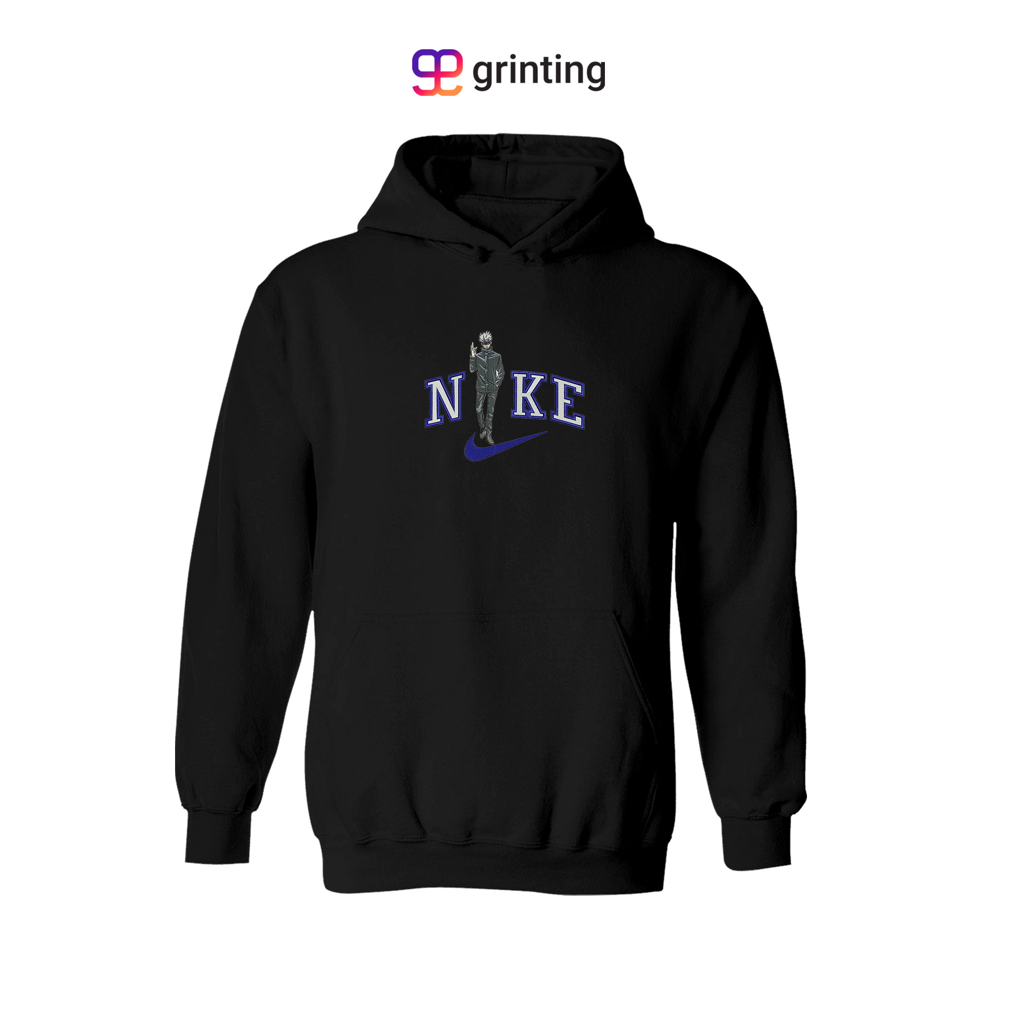 Nike Gojo Satoru Embroidered Sweatshirt & Shirt – Premium Comfort and Style