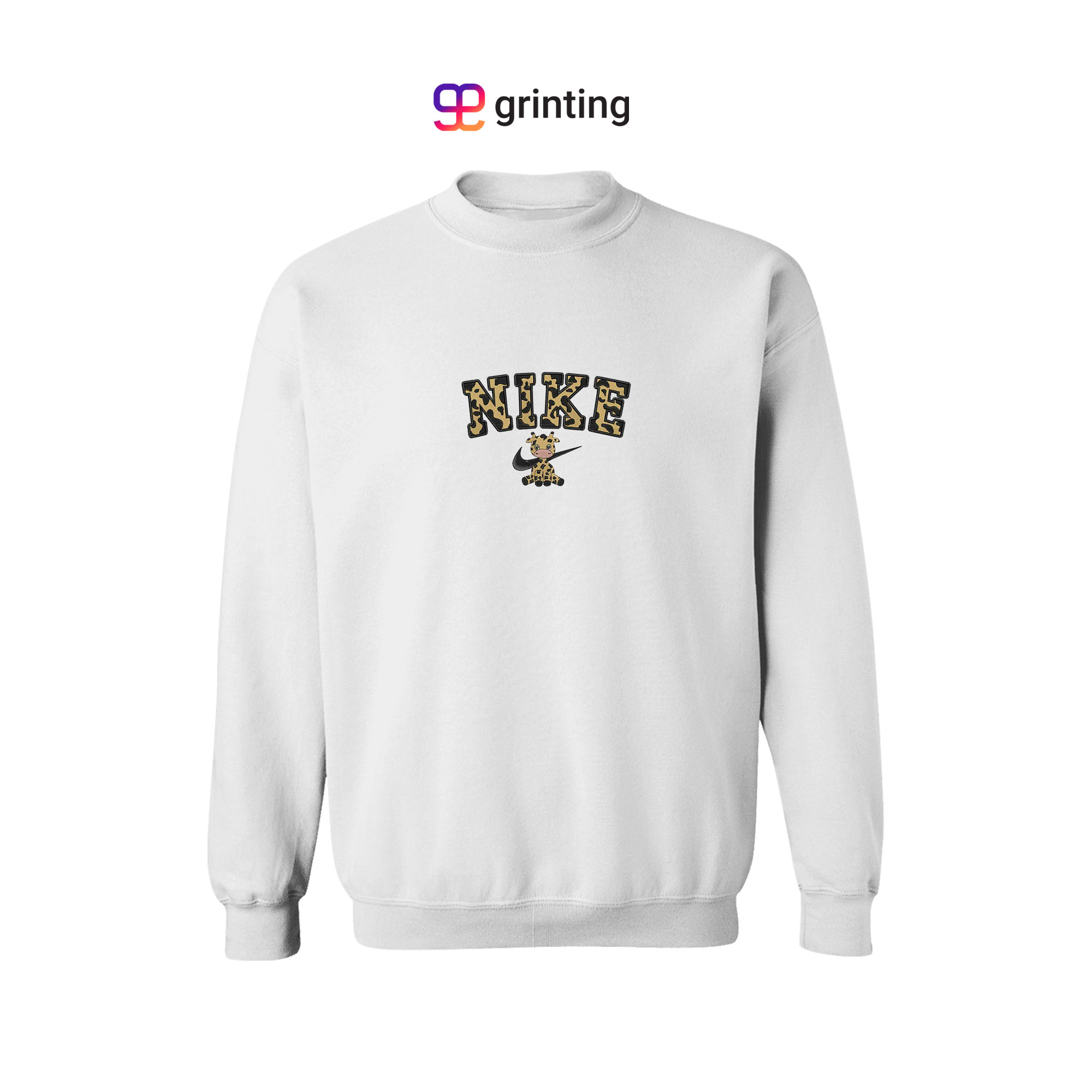 Nike Giraffe Embroidered Sweatshirt & Shirt – Premium Comfort and Style
