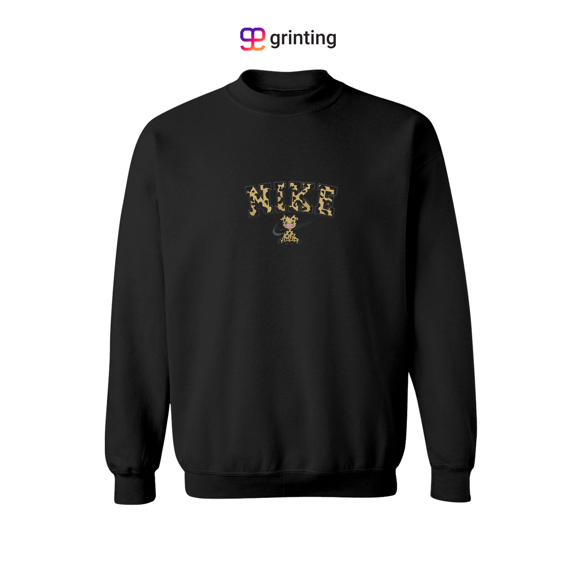 Nike Giraffe Embroidered Sweatshirt & Shirt – Premium Comfort and Style
