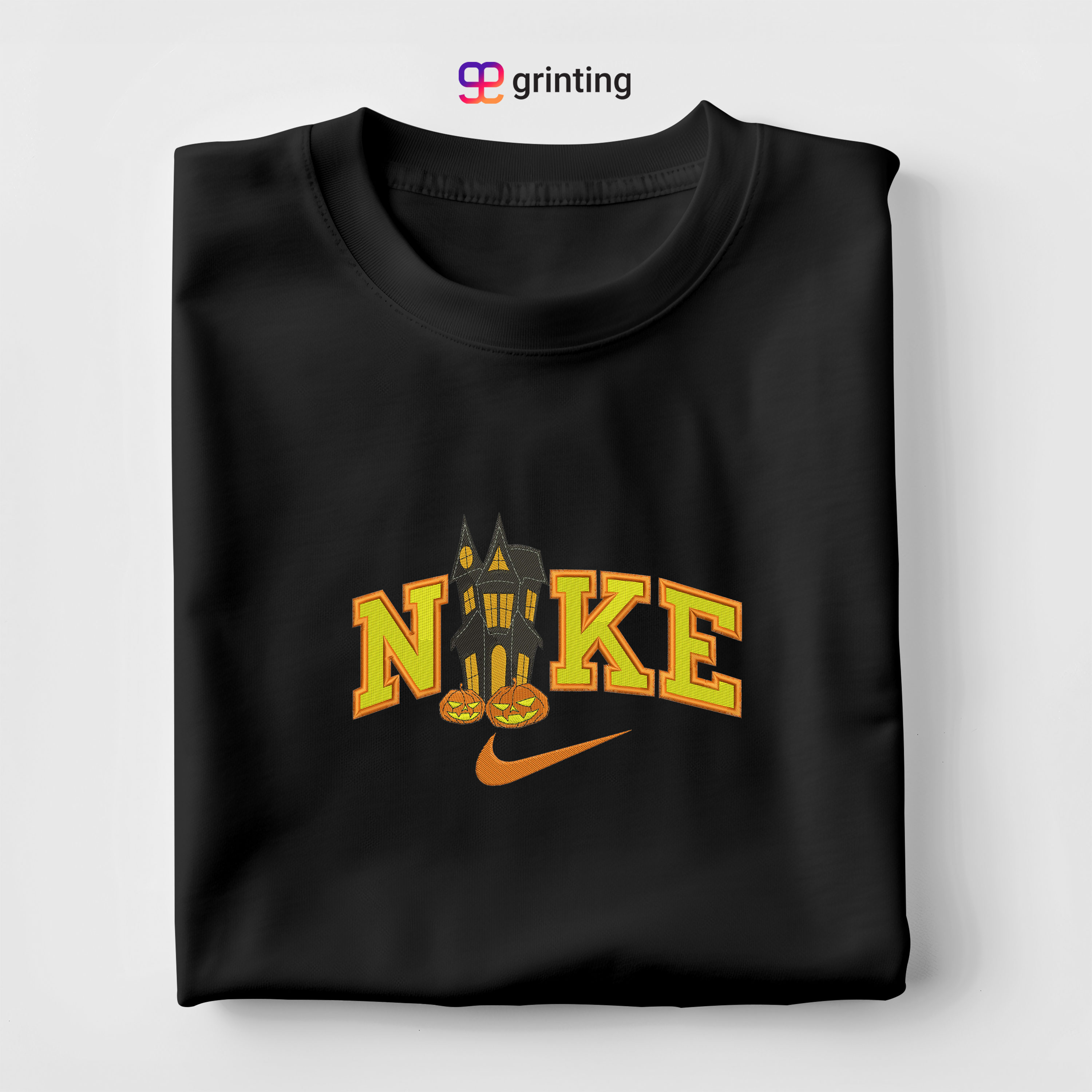 Nike Ghost House Embroidered Sweatshirt & Shirt – Premium Comfort and Style