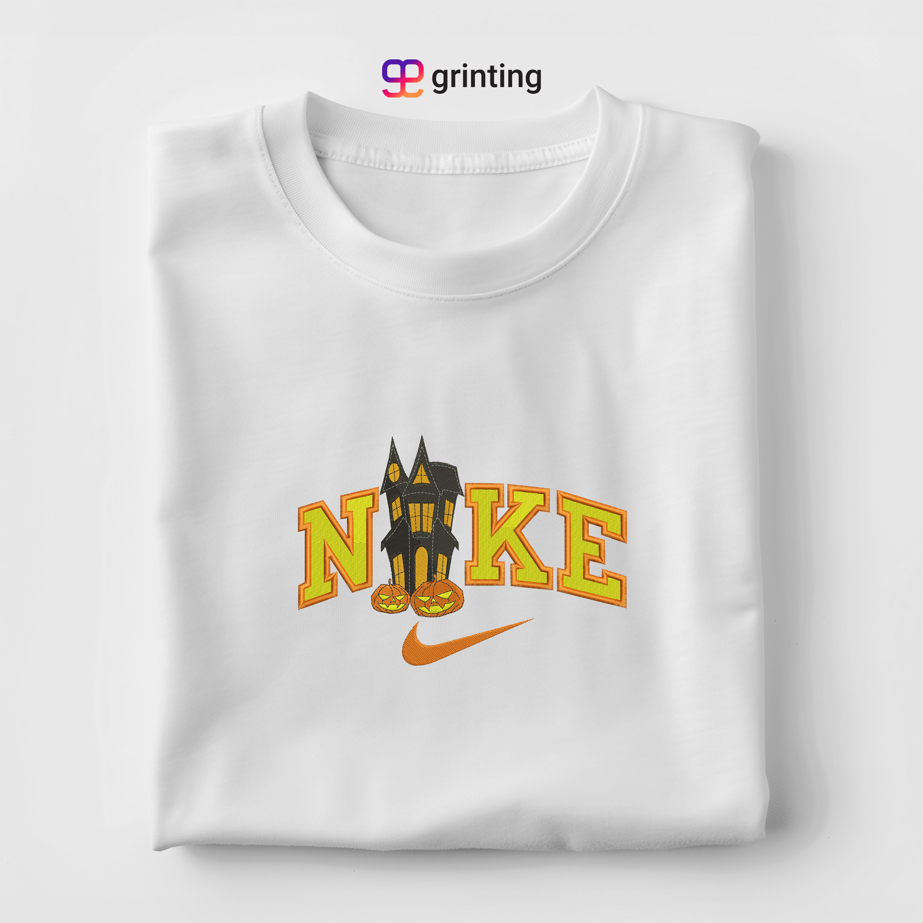 Nike Ghost House Embroidered Sweatshirt & Shirt – Premium Comfort and Style