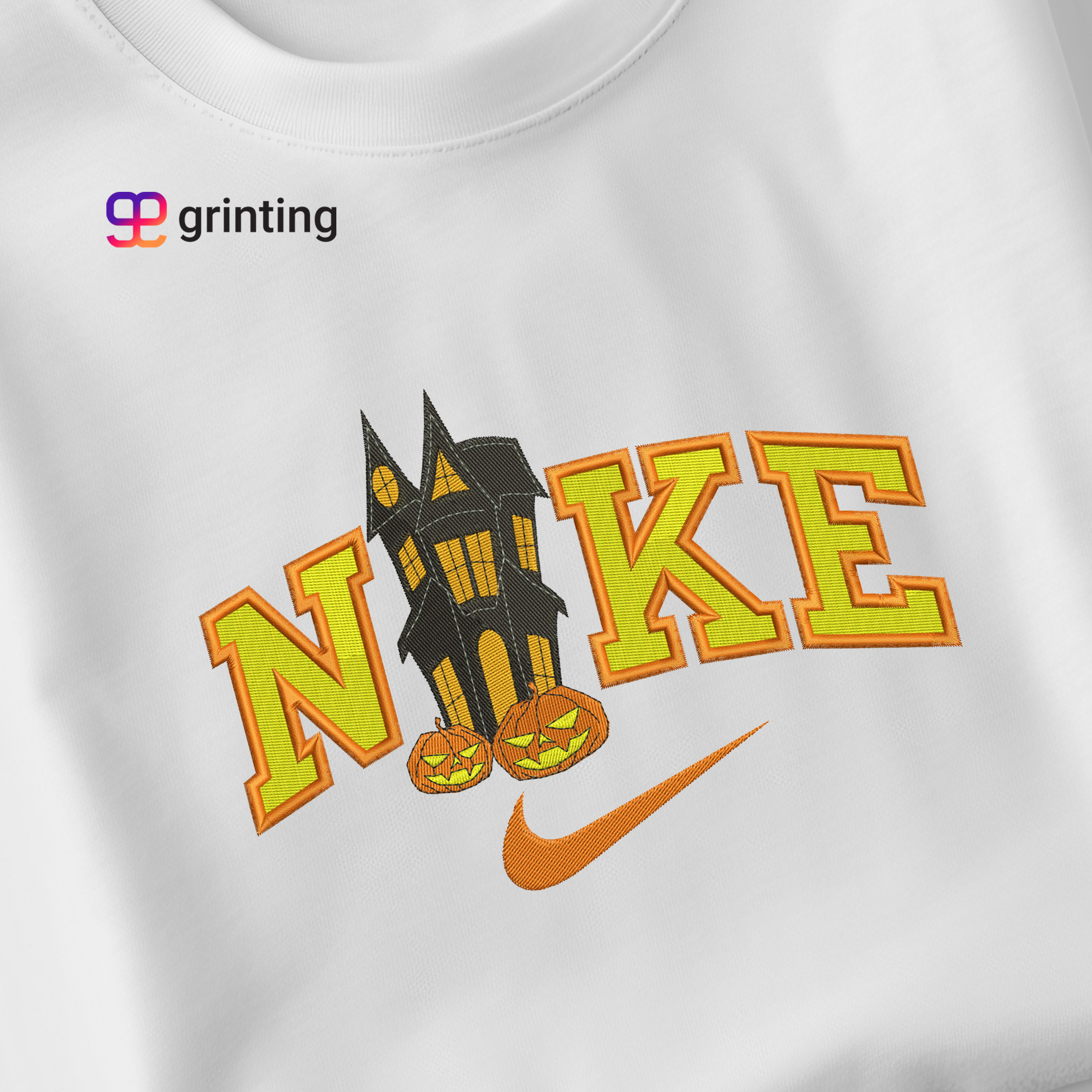 Nike Ghost House Embroidered Sweatshirt & Shirt – Premium Comfort and Style