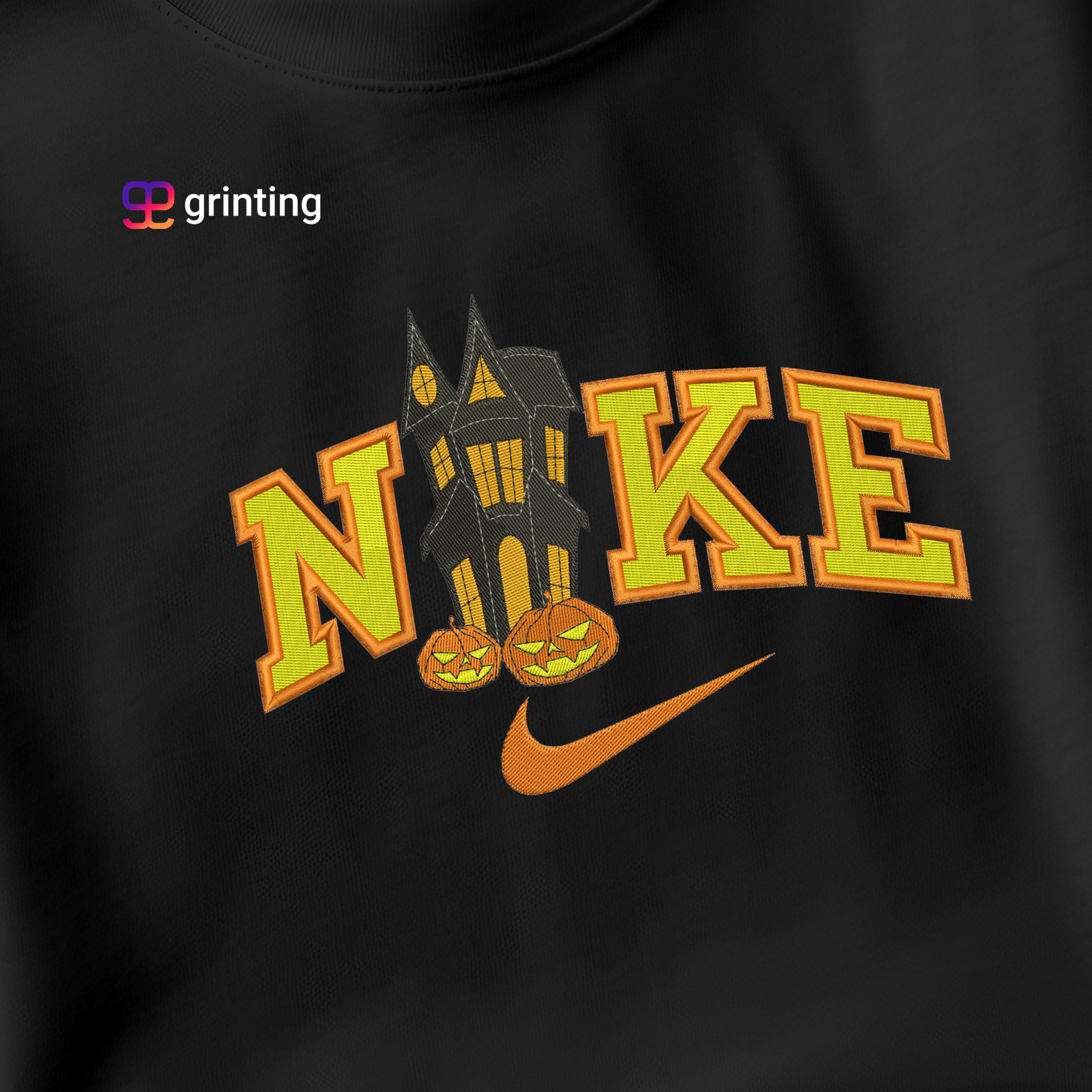 Nike Ghost House Embroidered Sweatshirt & Shirt – Premium Comfort and Style