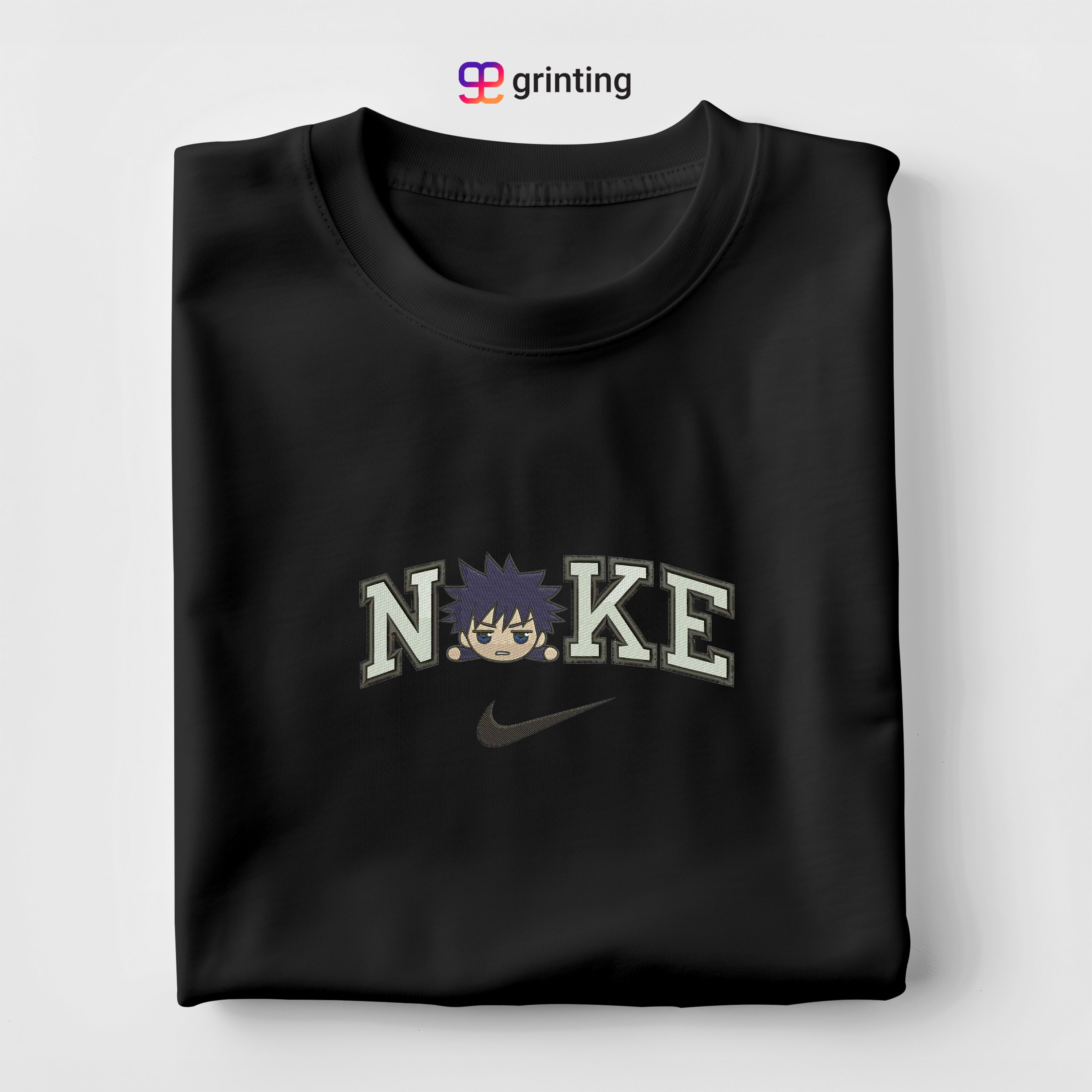 Nike Fushiguro Chibi Embroidered Sweatshirt & Shirt – Premium Comfort and Style