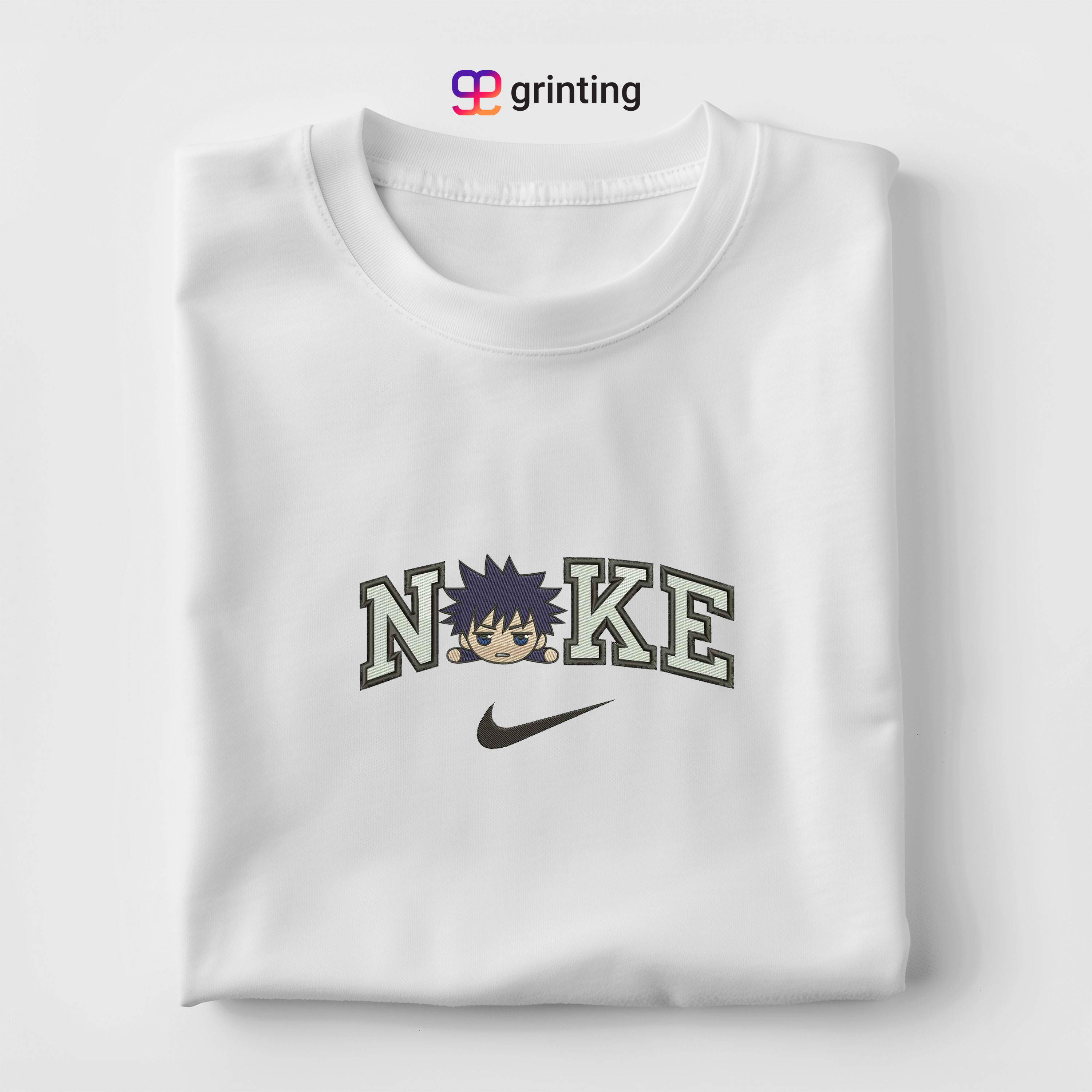 Nike Fushiguro Chibi Embroidered Sweatshirt & Shirt – Premium Comfort and Style