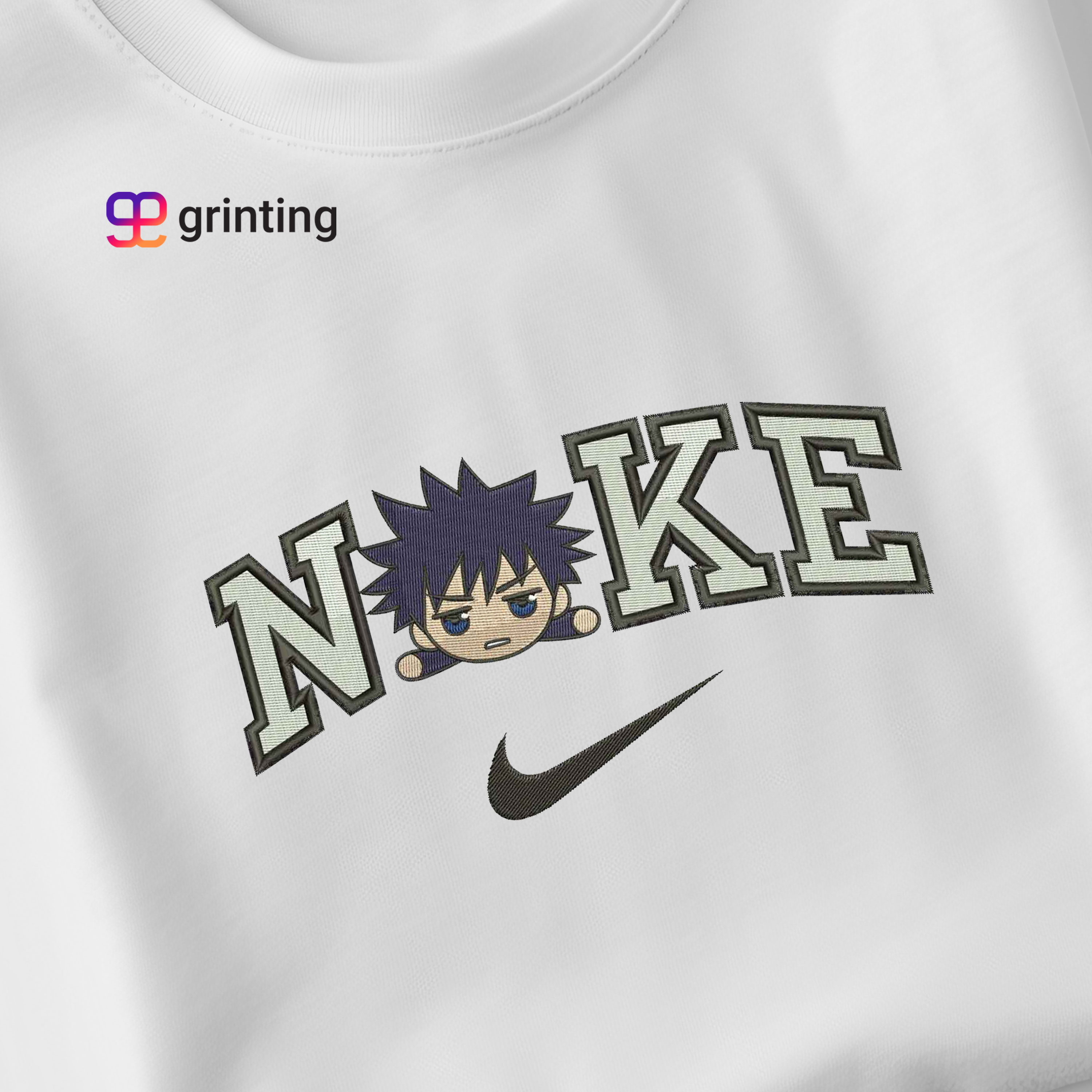Nike Fushiguro Chibi Embroidered Sweatshirt & Shirt – Premium Comfort and Style