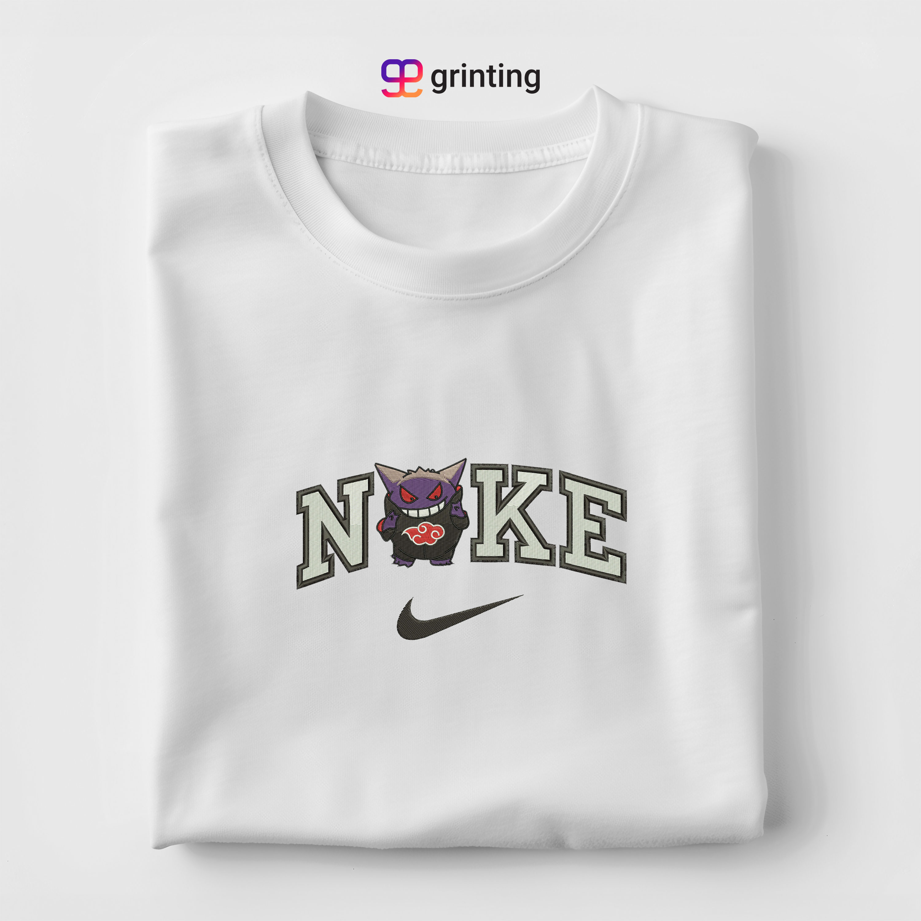 Nike Gengar Akatsuki Embroidered Sweatshirt & Shirt – Premium Comfort and Style