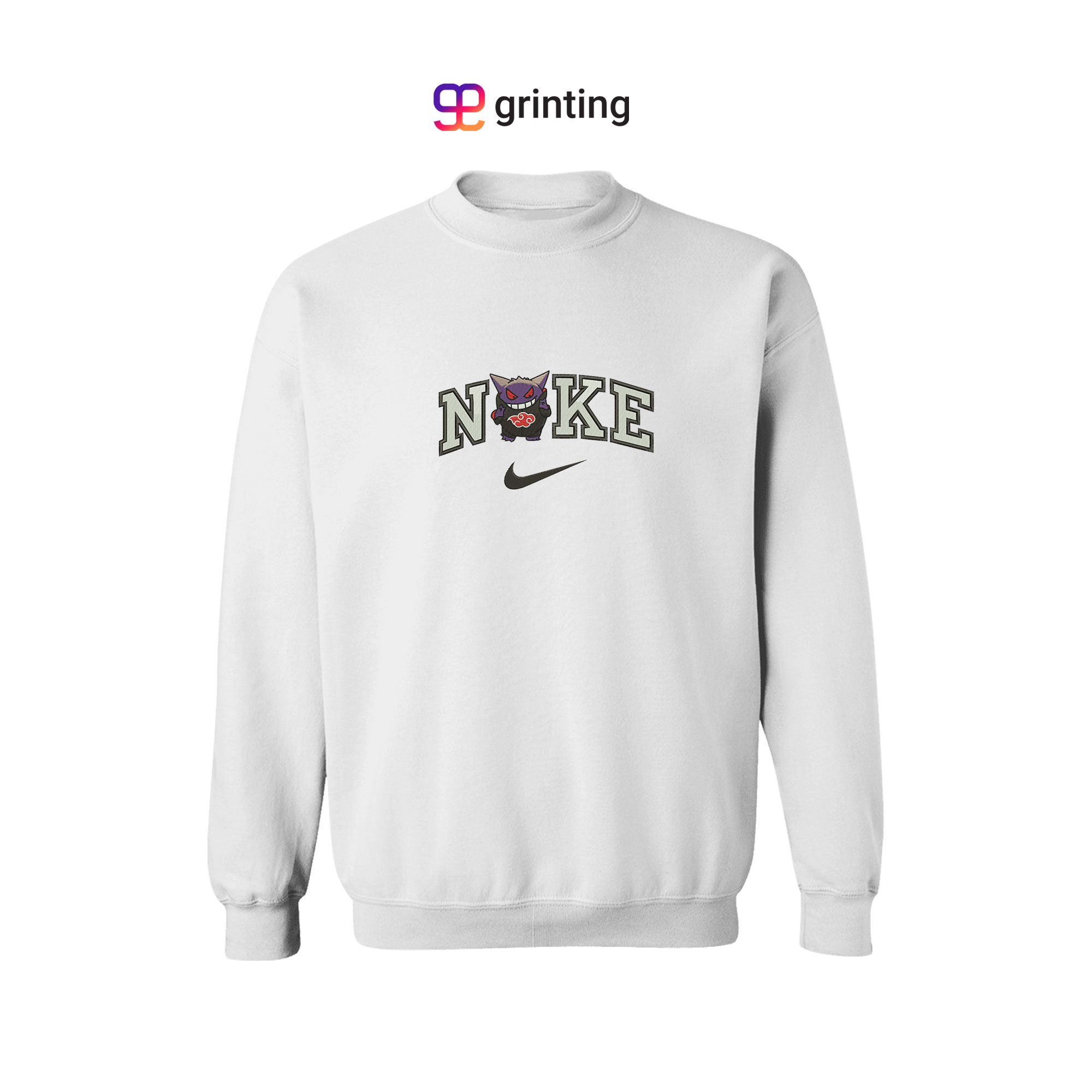 Nike Gengar Akatsuki Embroidered Sweatshirt & Shirt – Premium Comfort and Style