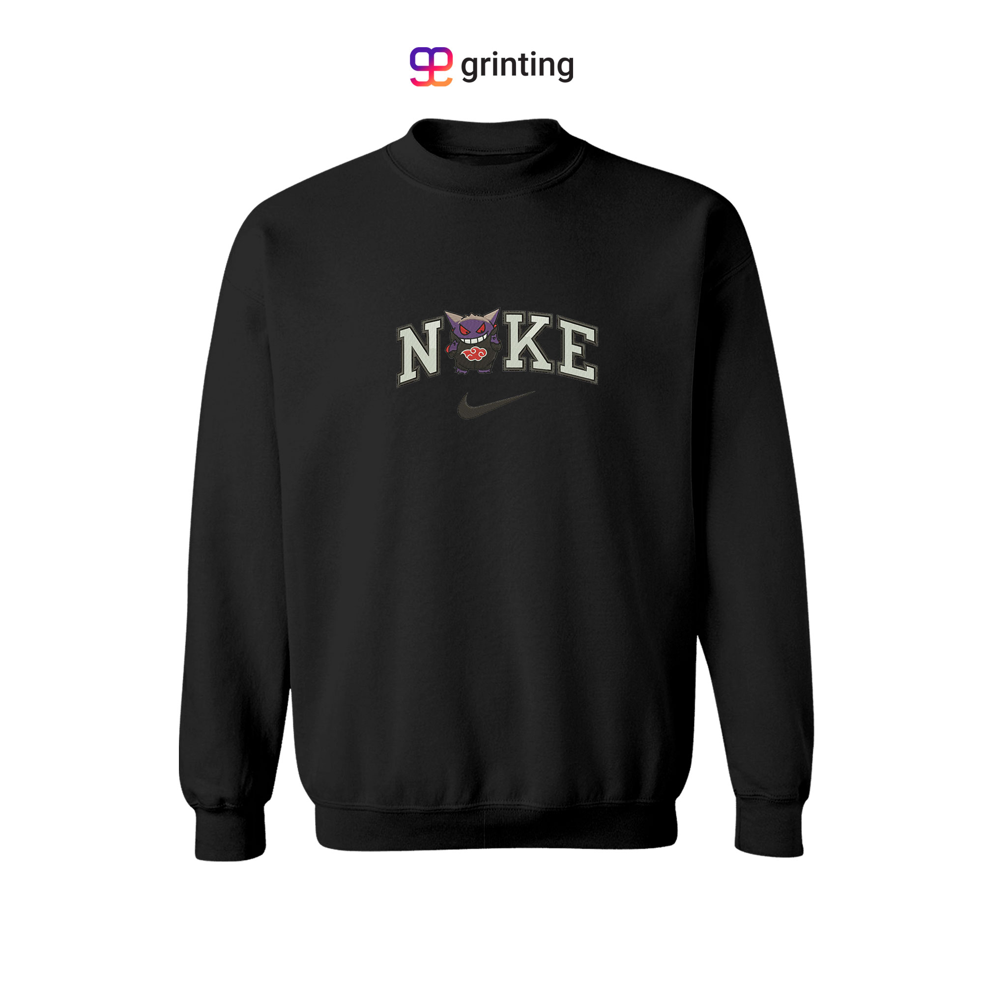 Nike Gengar Akatsuki Embroidered Sweatshirt & Shirt – Premium Comfort and Style