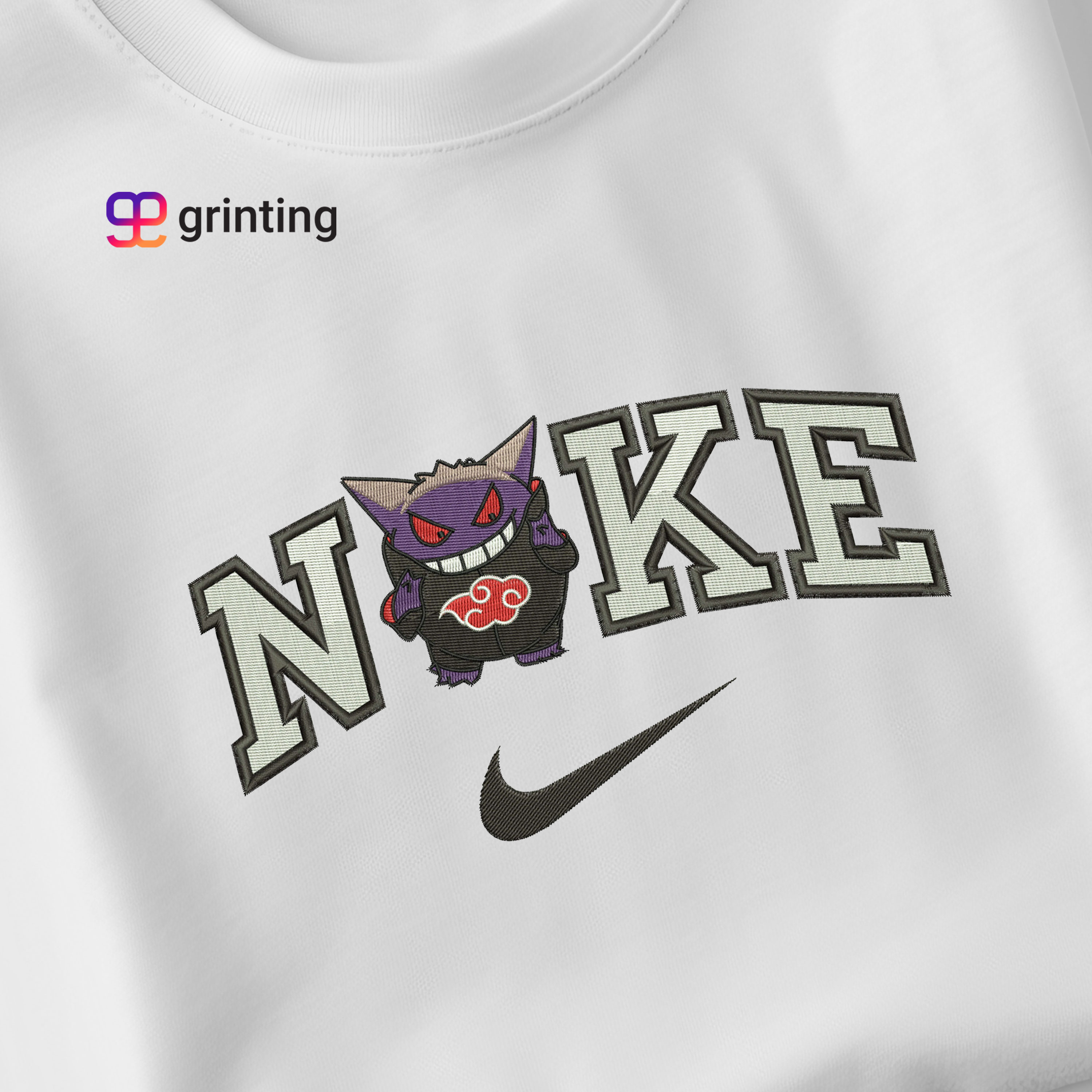 Nike Gengar Akatsuki Embroidered Sweatshirt & Shirt – Premium Comfort and Style