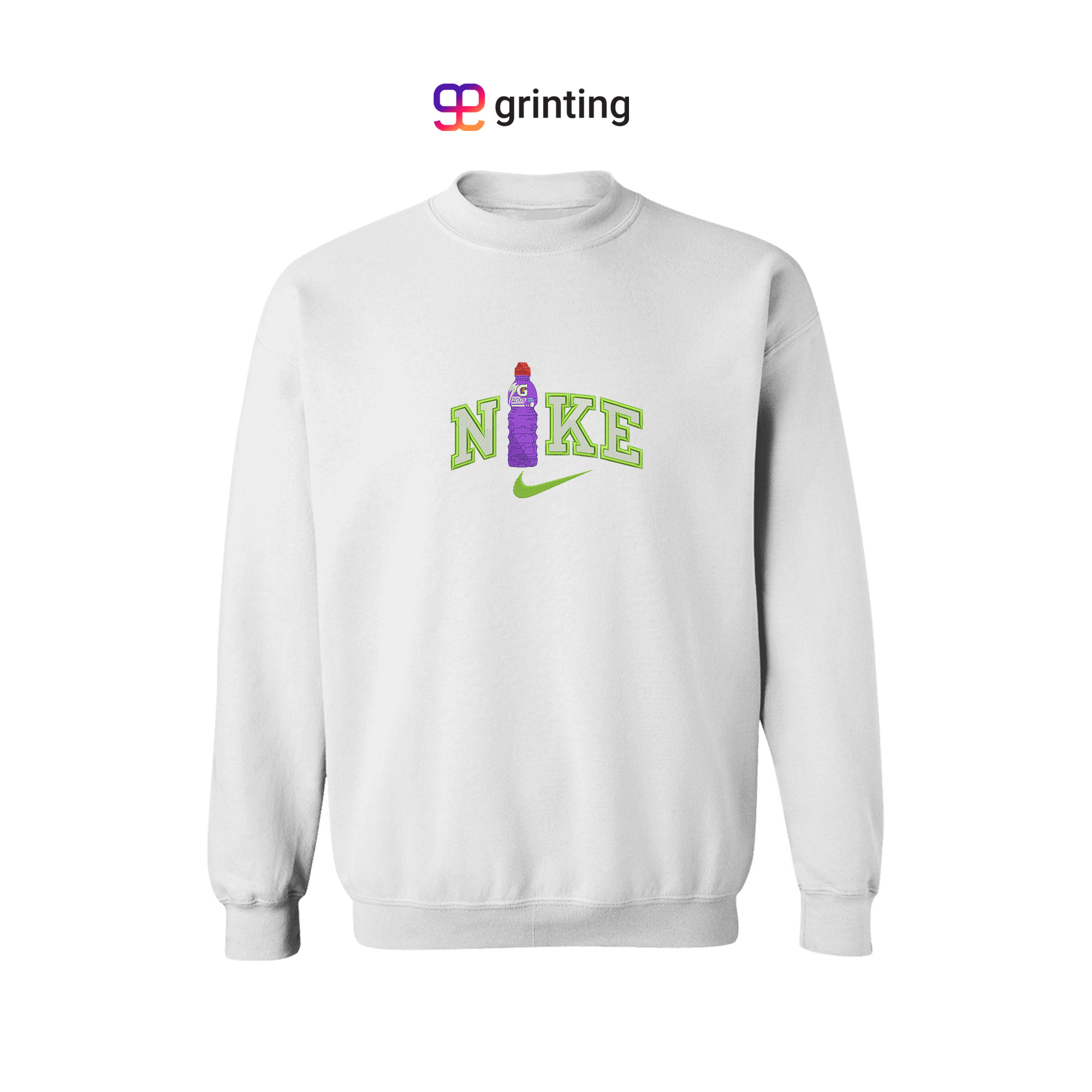 Nike Frost Bottle Embroidered Sweatshirt & Shirt – Premium Comfort and Style