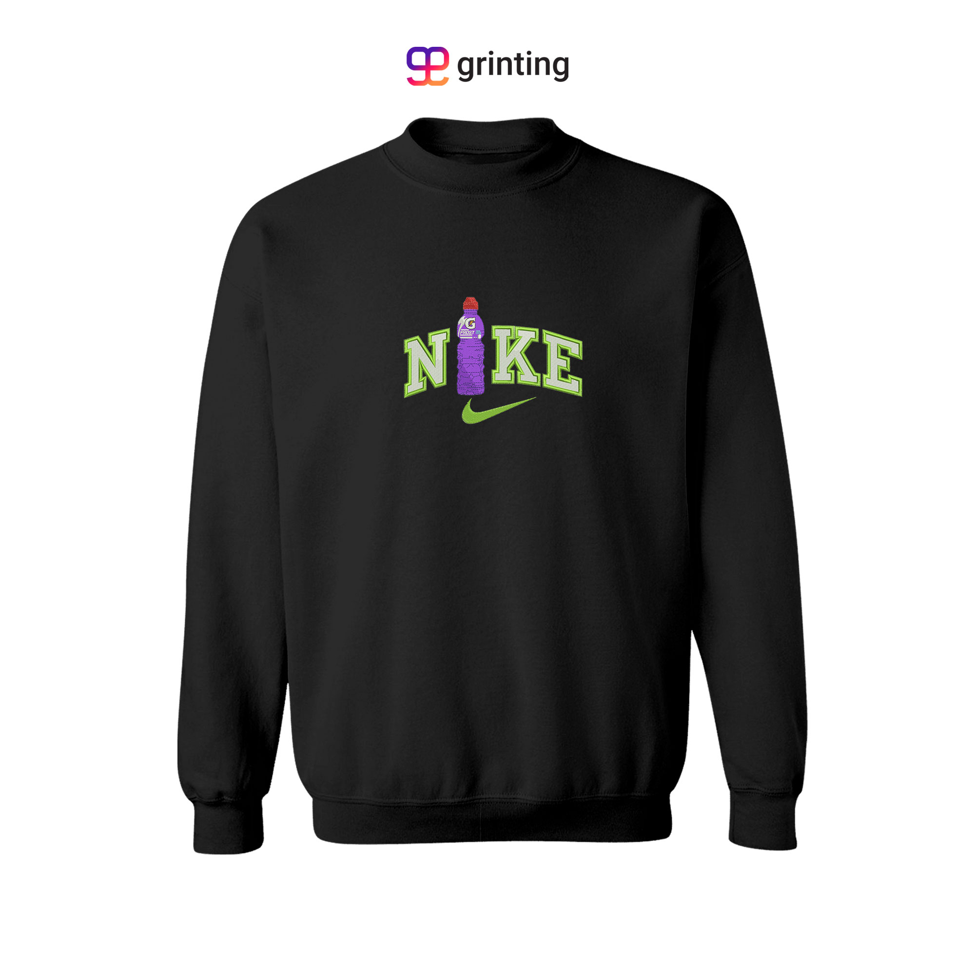 Nike Frost Bottle Embroidered Sweatshirt & Shirt – Premium Comfort and Style
