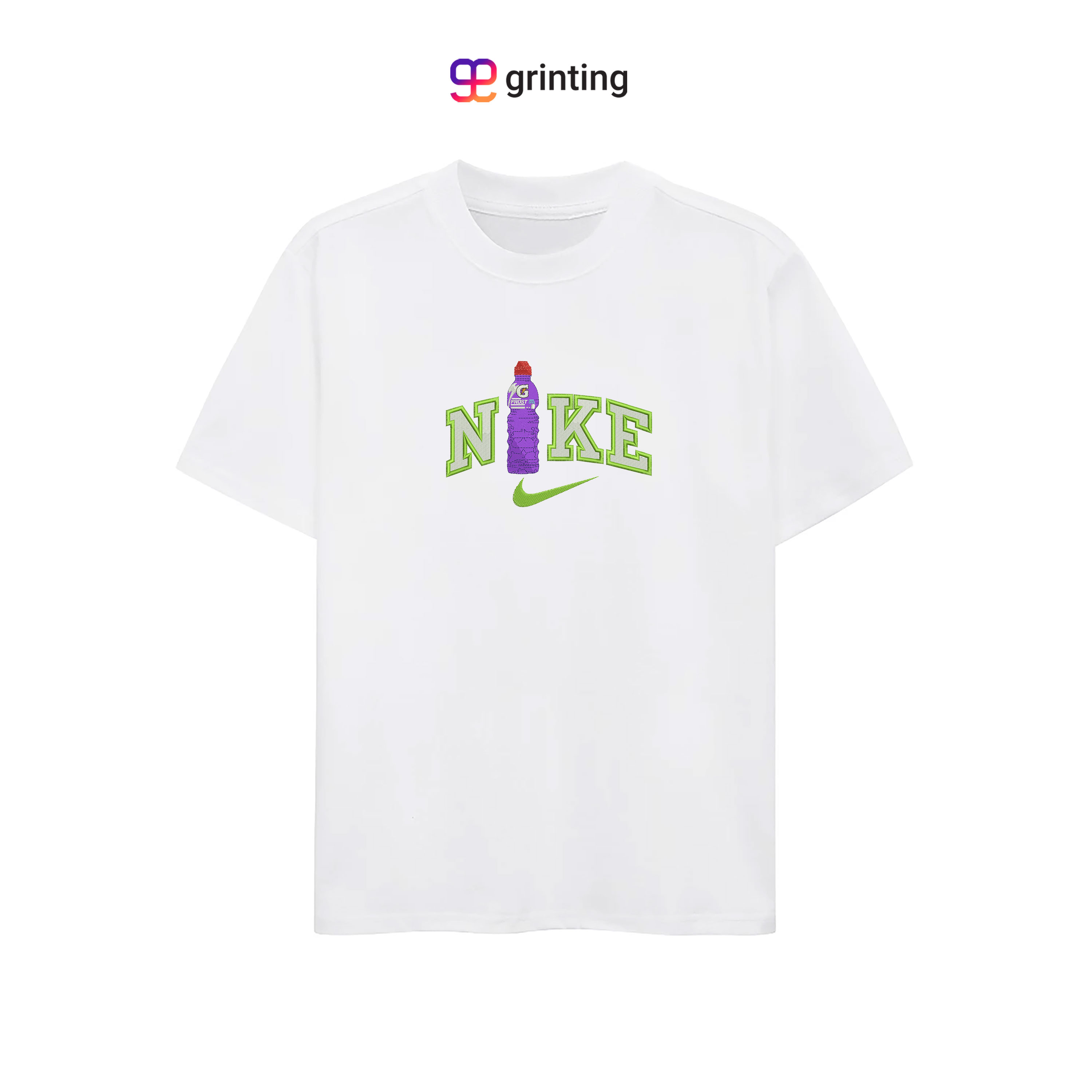 Nike Frost Bottle Embroidered Sweatshirt & Shirt – Premium Comfort and Style