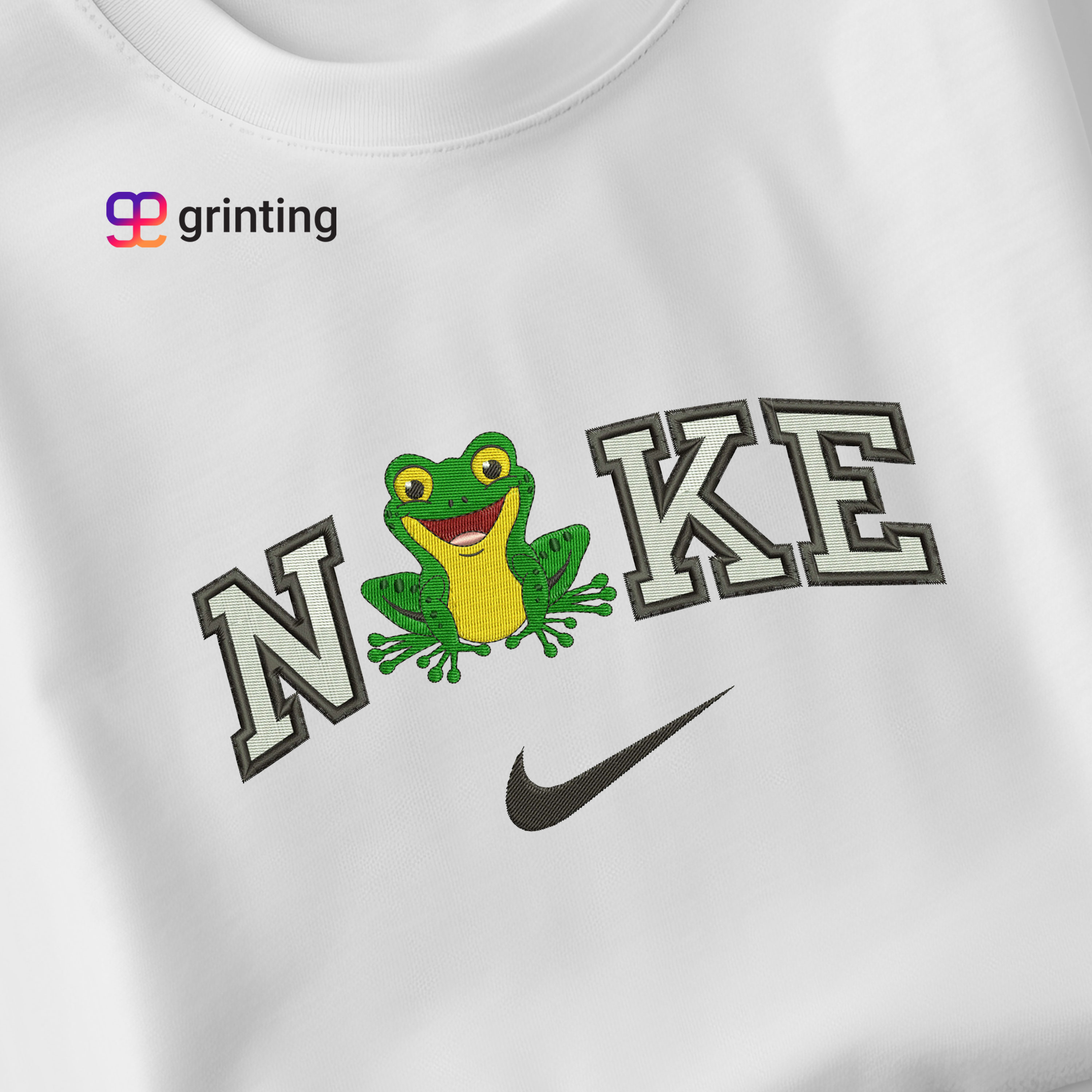 Nike Frog Embroidered Sweatshirt & Shirt – Premium Comfort and Style