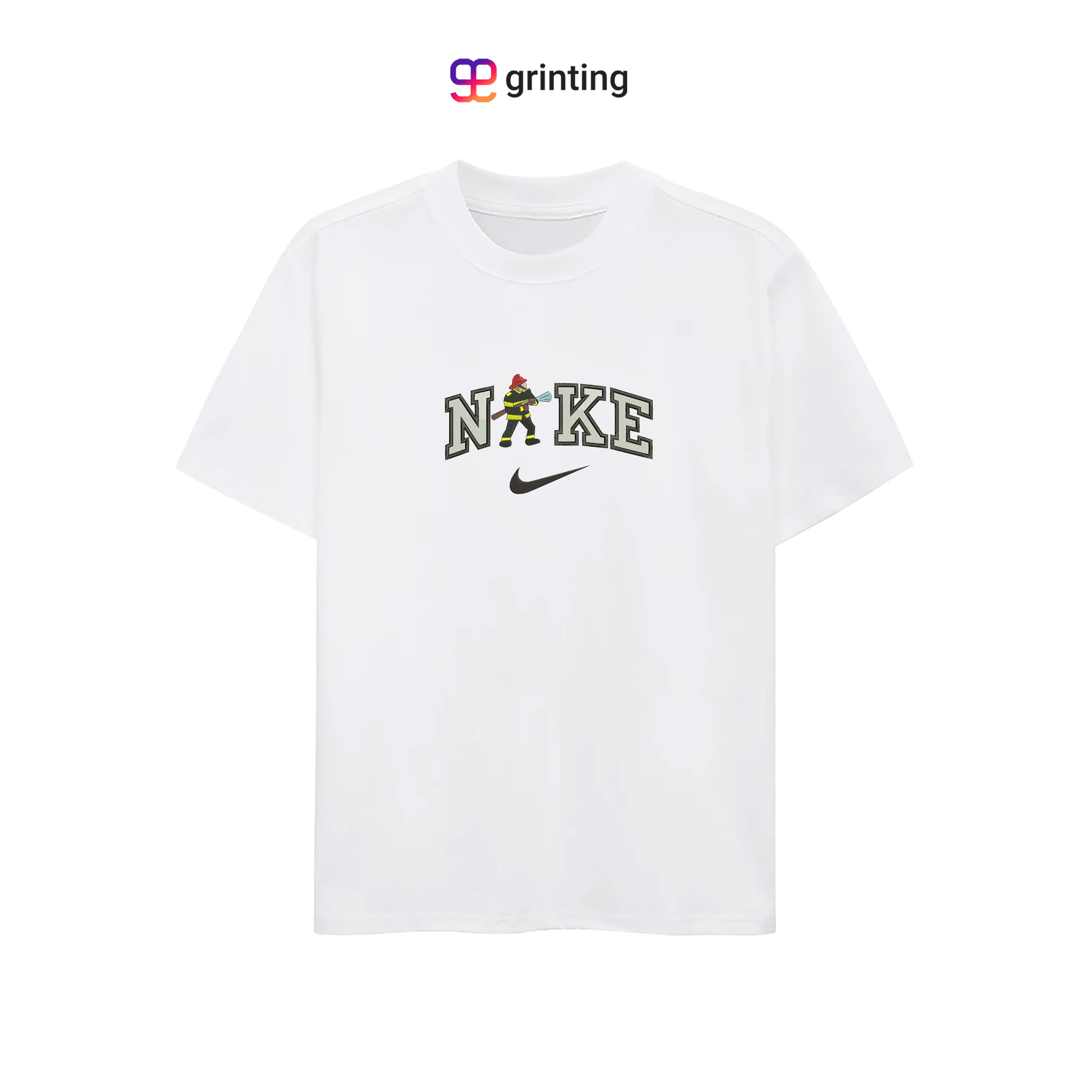 Nike Fire Fighter Embroidered Sweatshirt & Shirt – Premium Comfort and Style