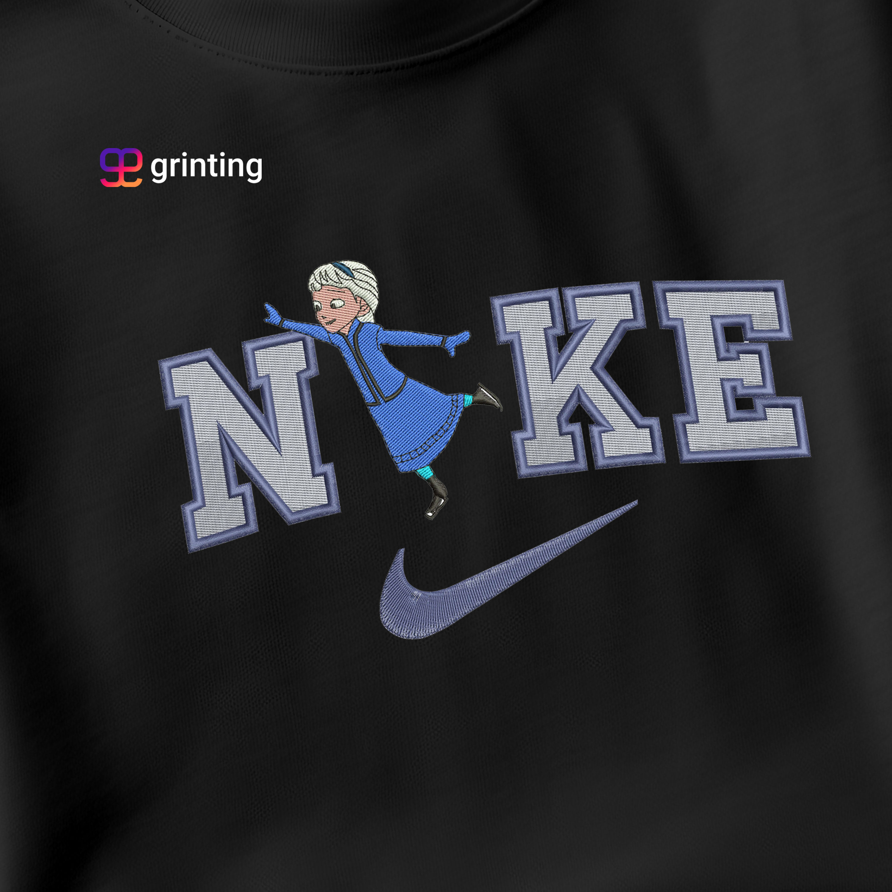 Nike Elsa Runing Embroidered Sweatshirt & Shirt – Premium Comfort and Style