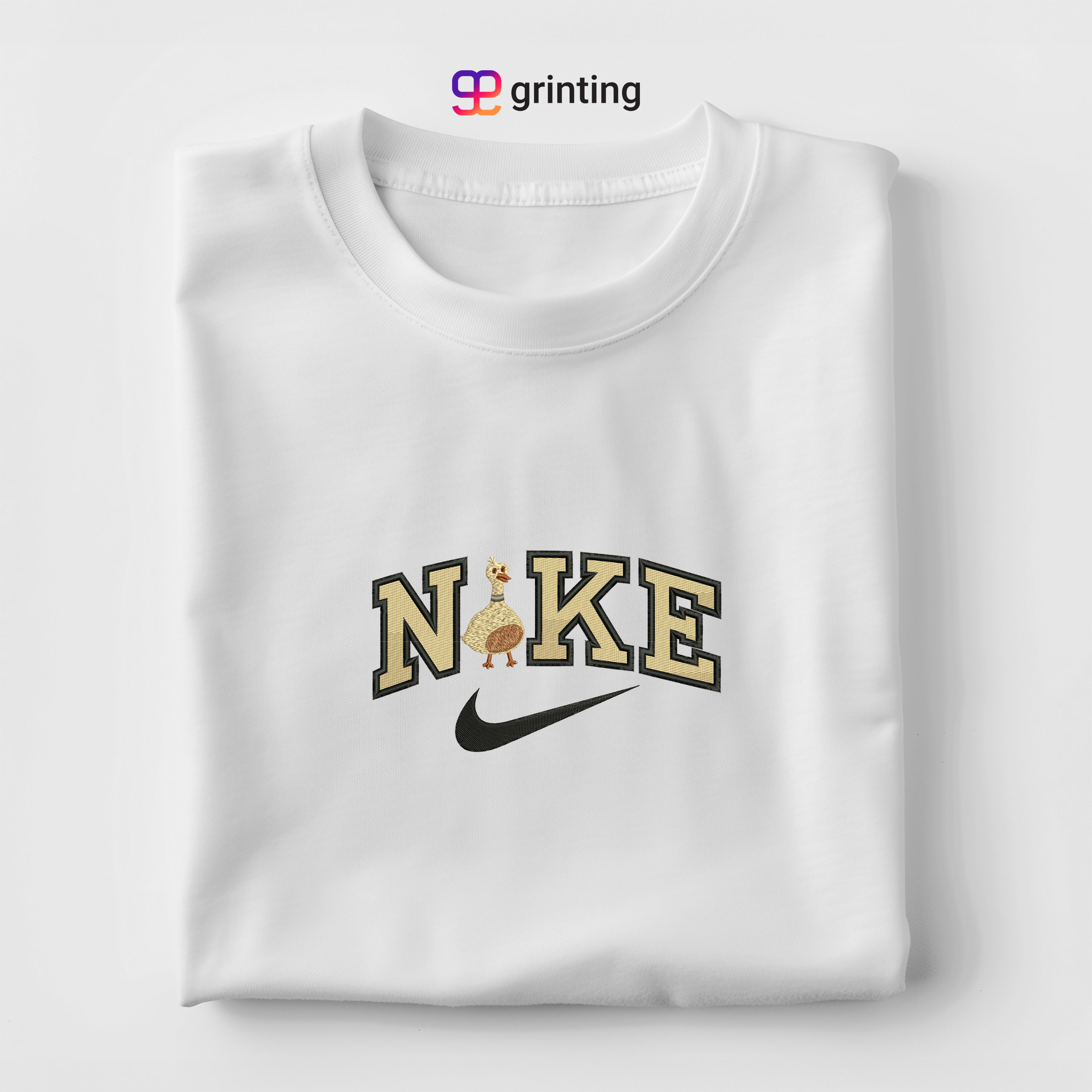 Nike Duck Embroidered Sweatshirt & Shirt – Premium Comfort and Style