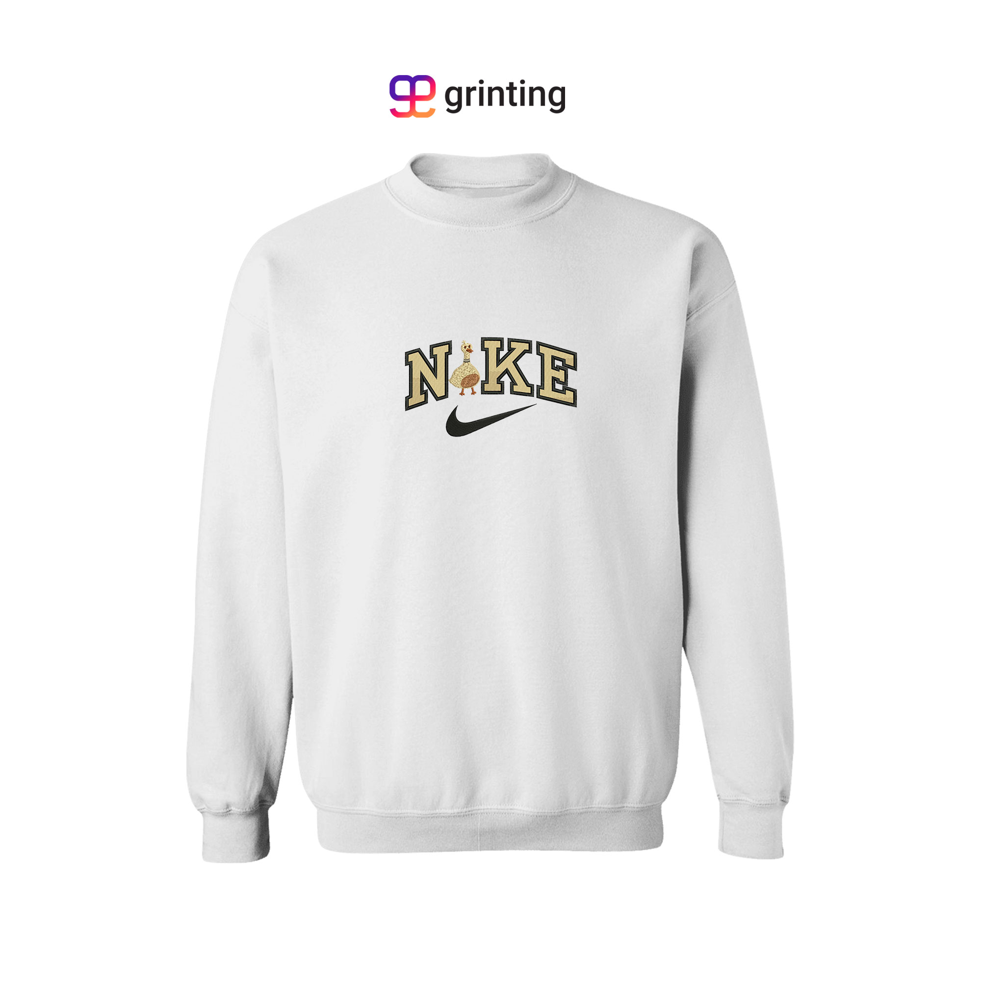 Nike Duck Embroidered Sweatshirt & Shirt – Premium Comfort and Style