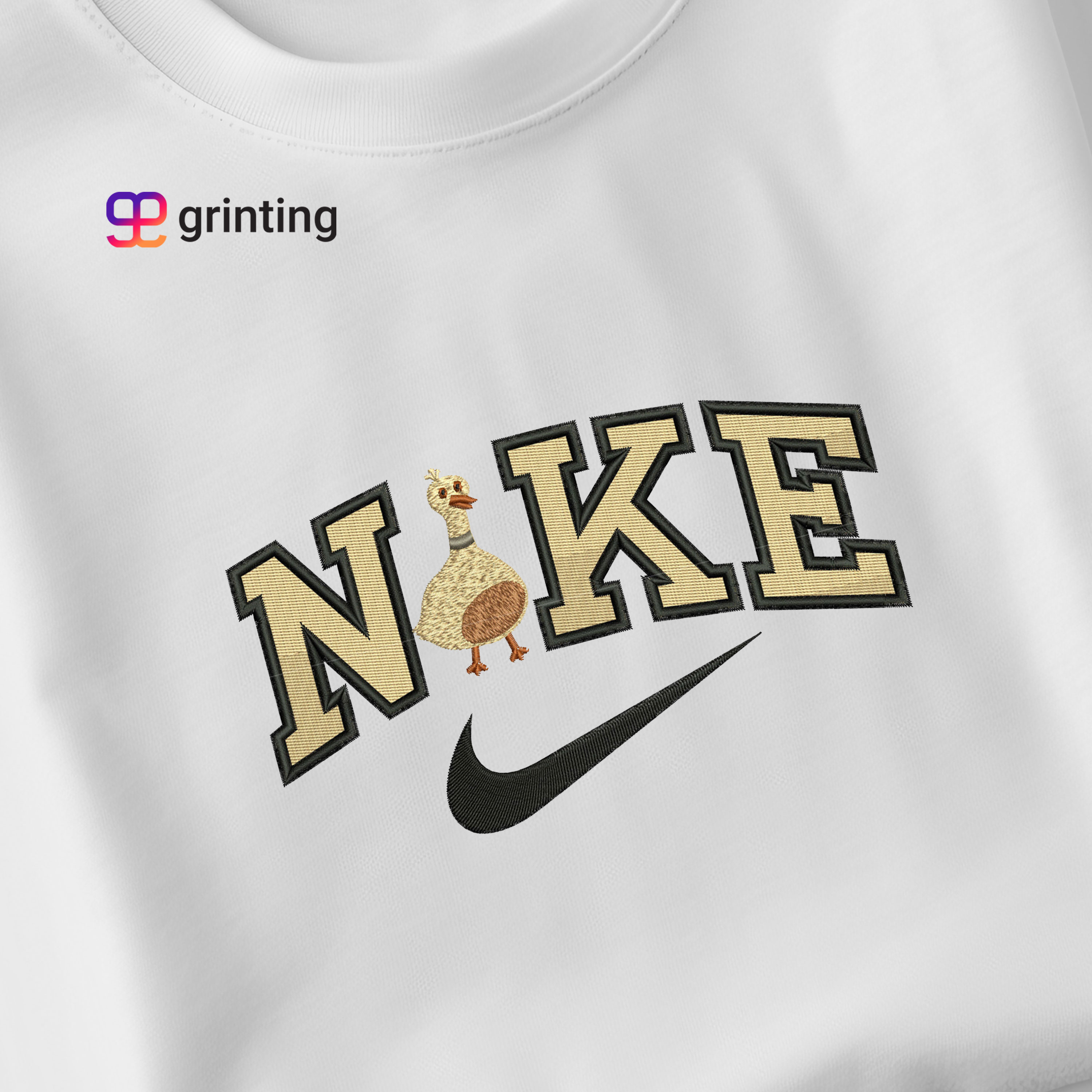 Nike Duck Embroidered Sweatshirt & Shirt – Premium Comfort and Style