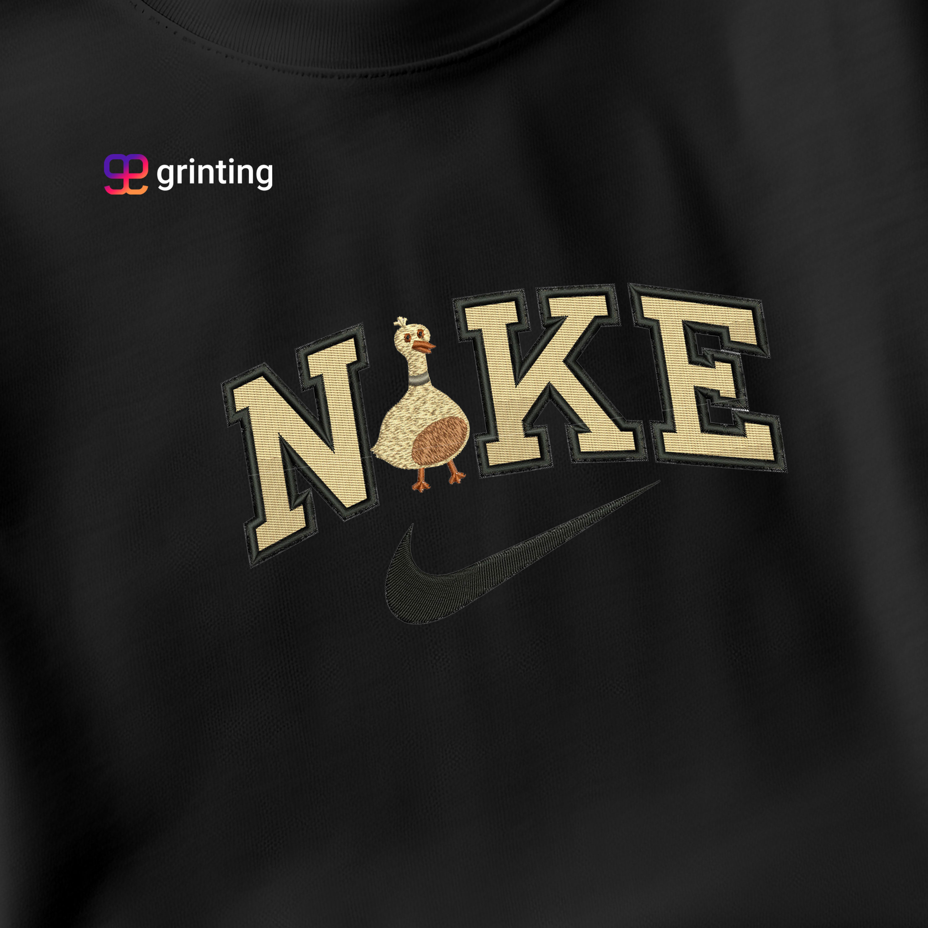 Nike Duck Embroidered Sweatshirt & Shirt – Premium Comfort and Style