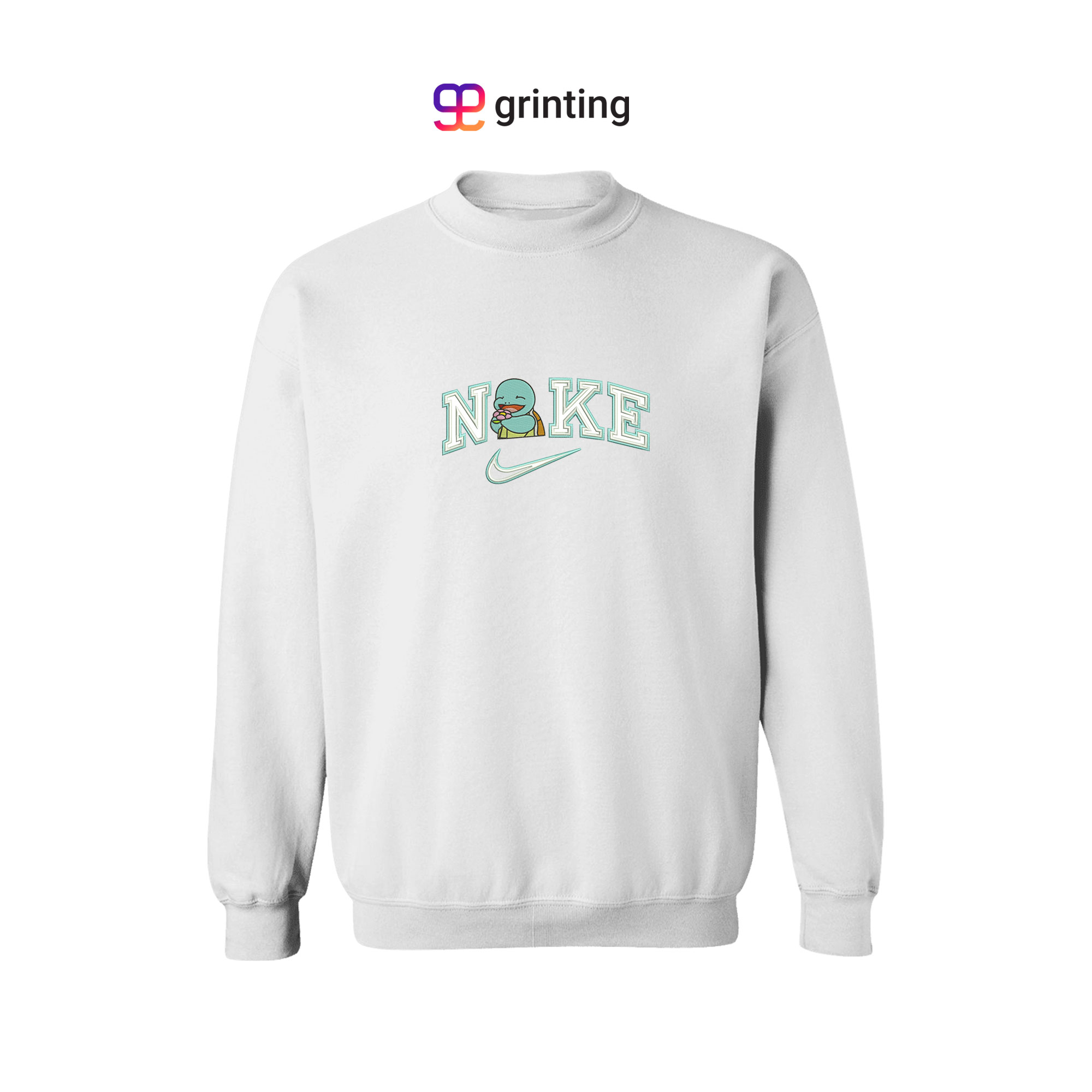 Nike Double Squirtle Embroidered Sweatshirt & Shirt – Premium Comfort and Style