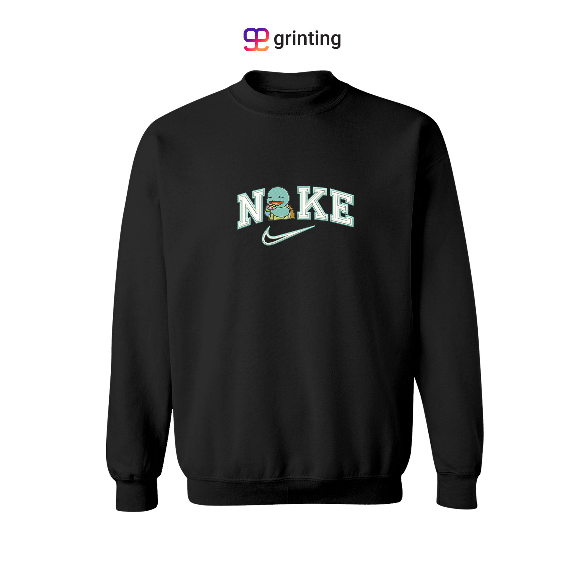 Nike Double Squirtle Embroidered Sweatshirt & Shirt – Premium Comfort and Style