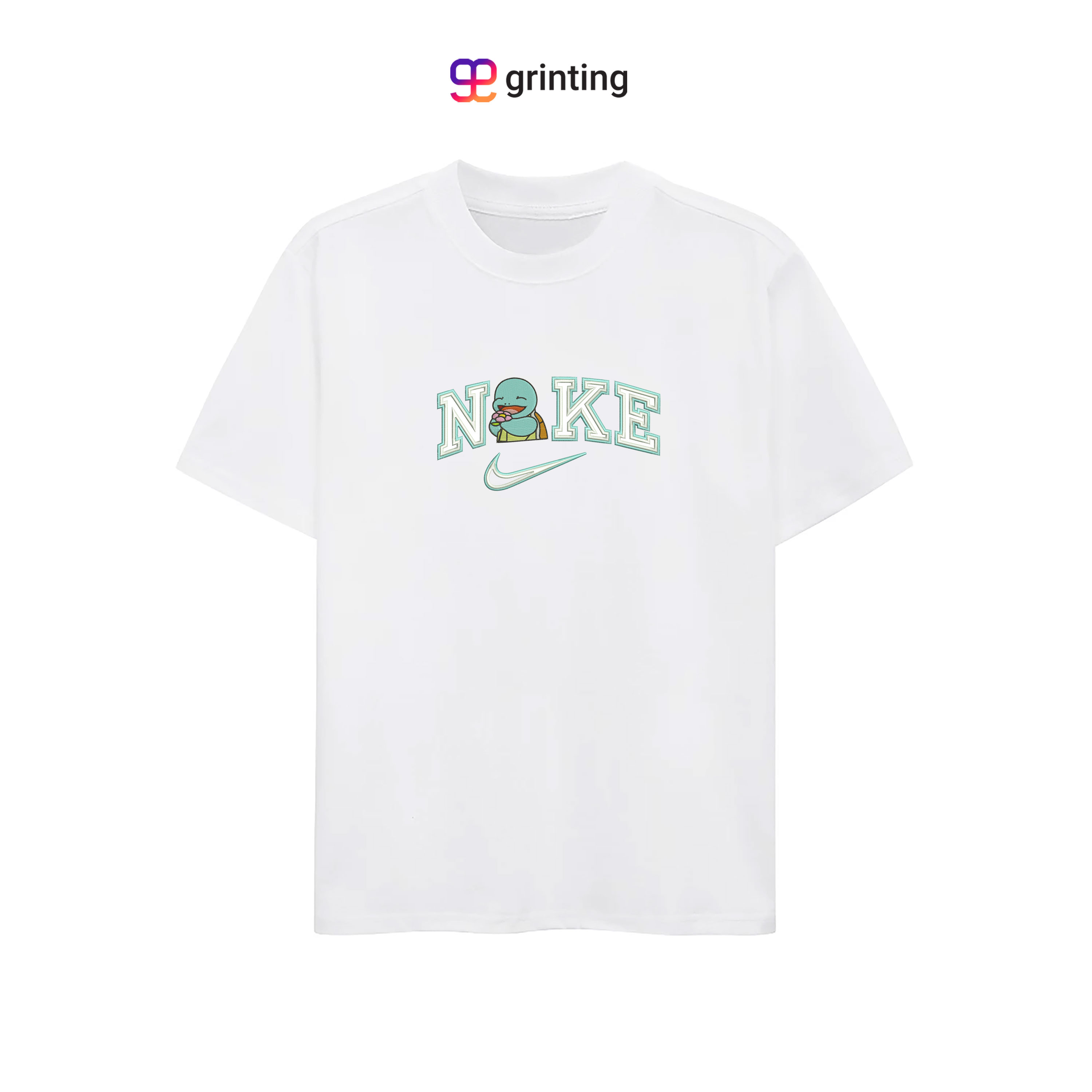 Nike Double Squirtle Embroidered Sweatshirt & Shirt – Premium Comfort and Style