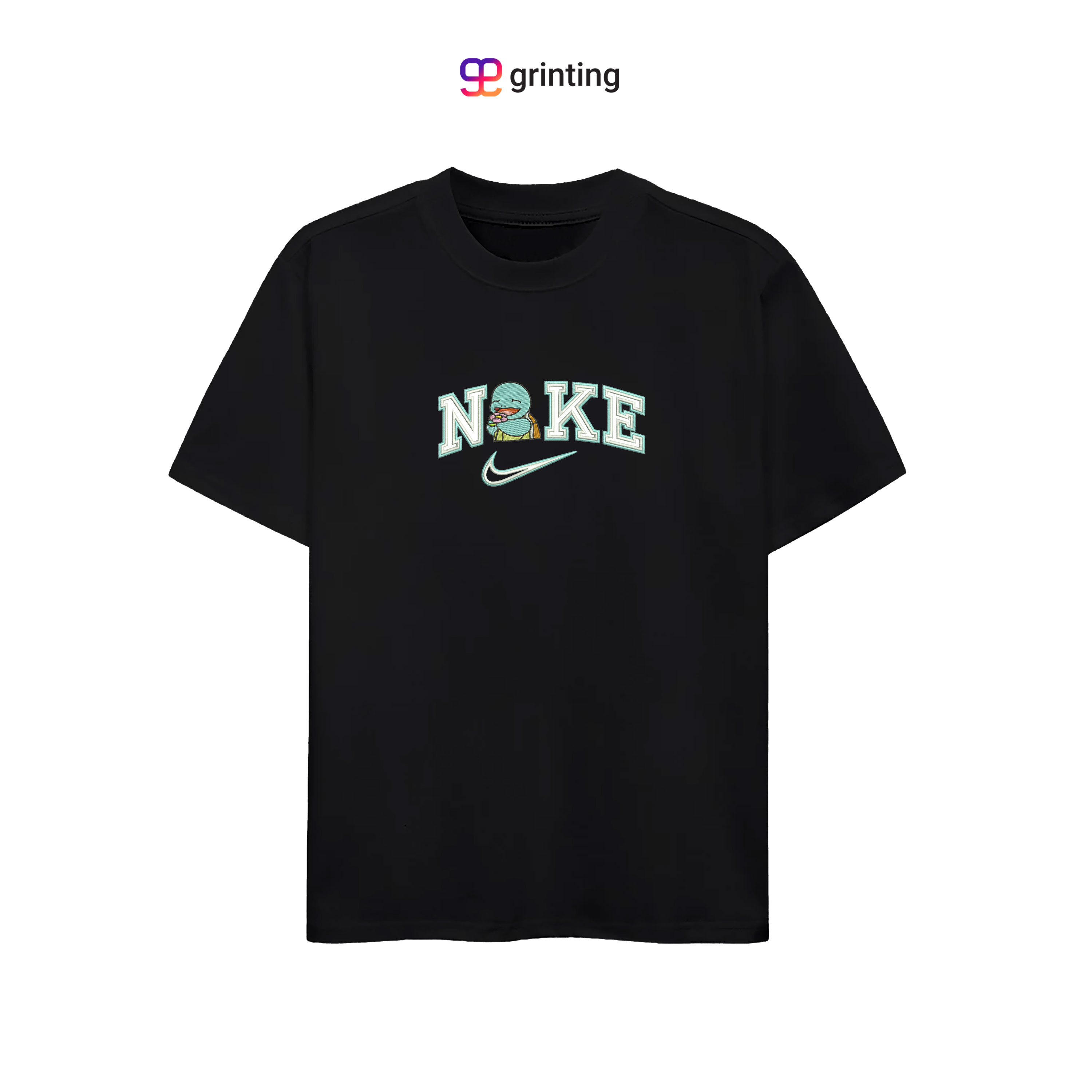 Nike Double Squirtle Embroidered Sweatshirt & Shirt – Premium Comfort and Style