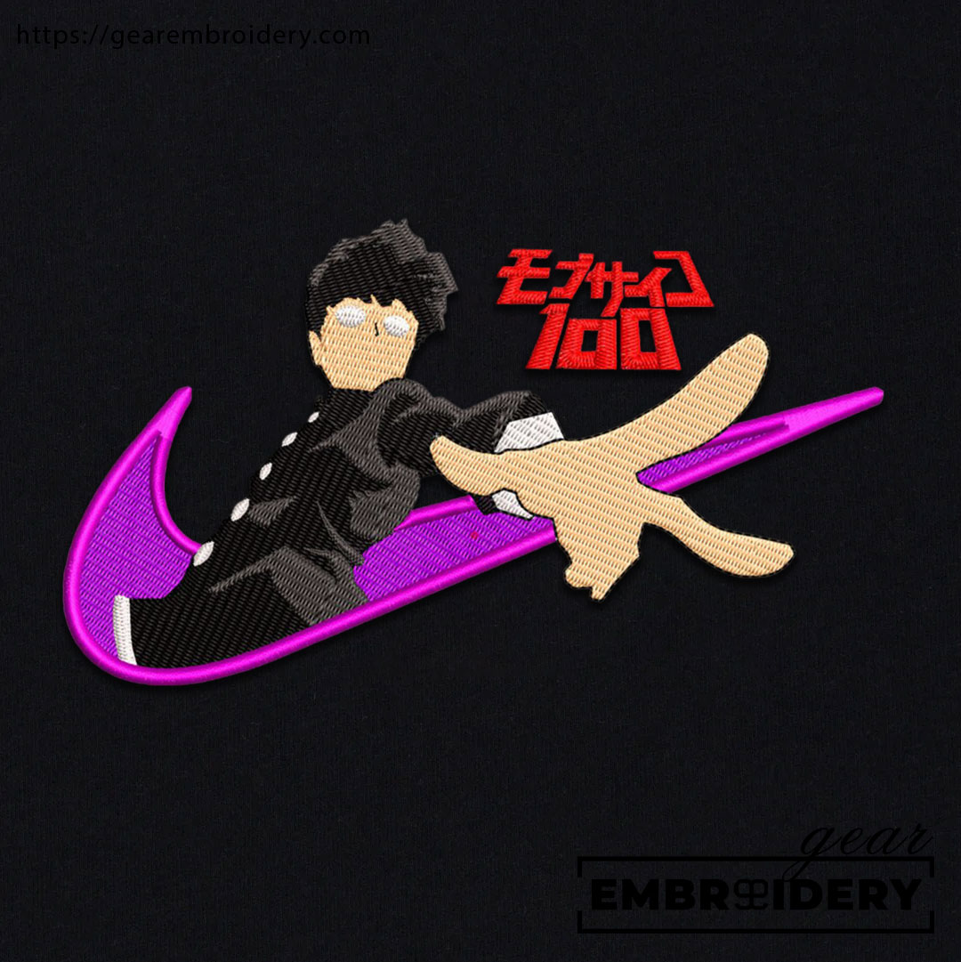 Top Mob Psycho 100 Embroidered Designs – Perfect for T-Shirts, Sweatshirts, and Hoodies