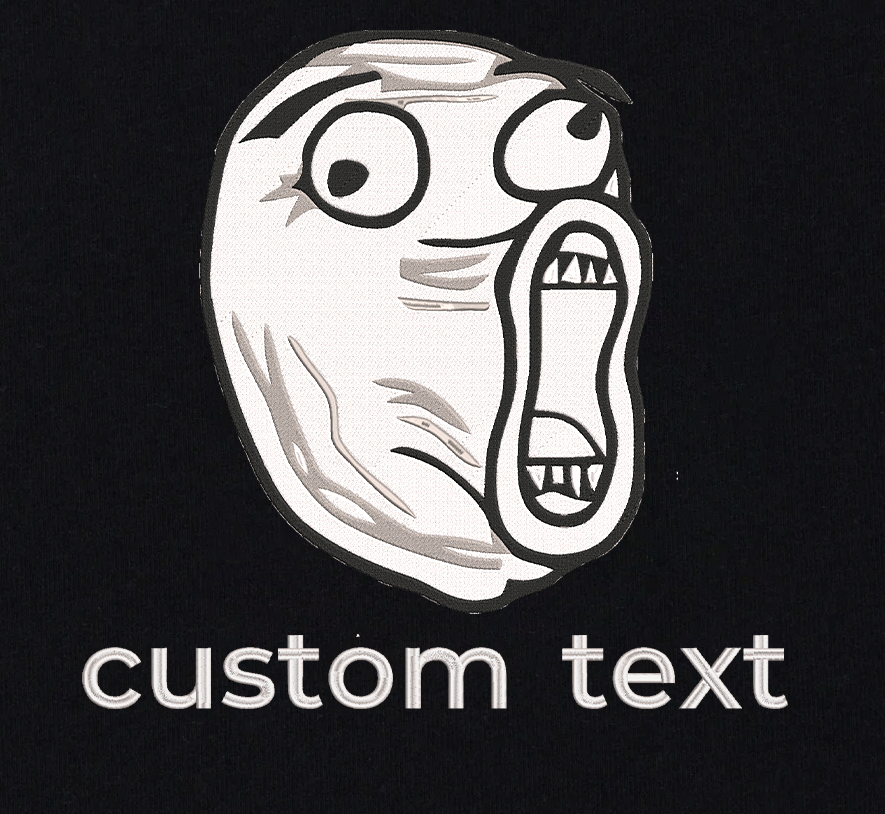 Express Yourself with Iconic Meme Embroidered Apparel