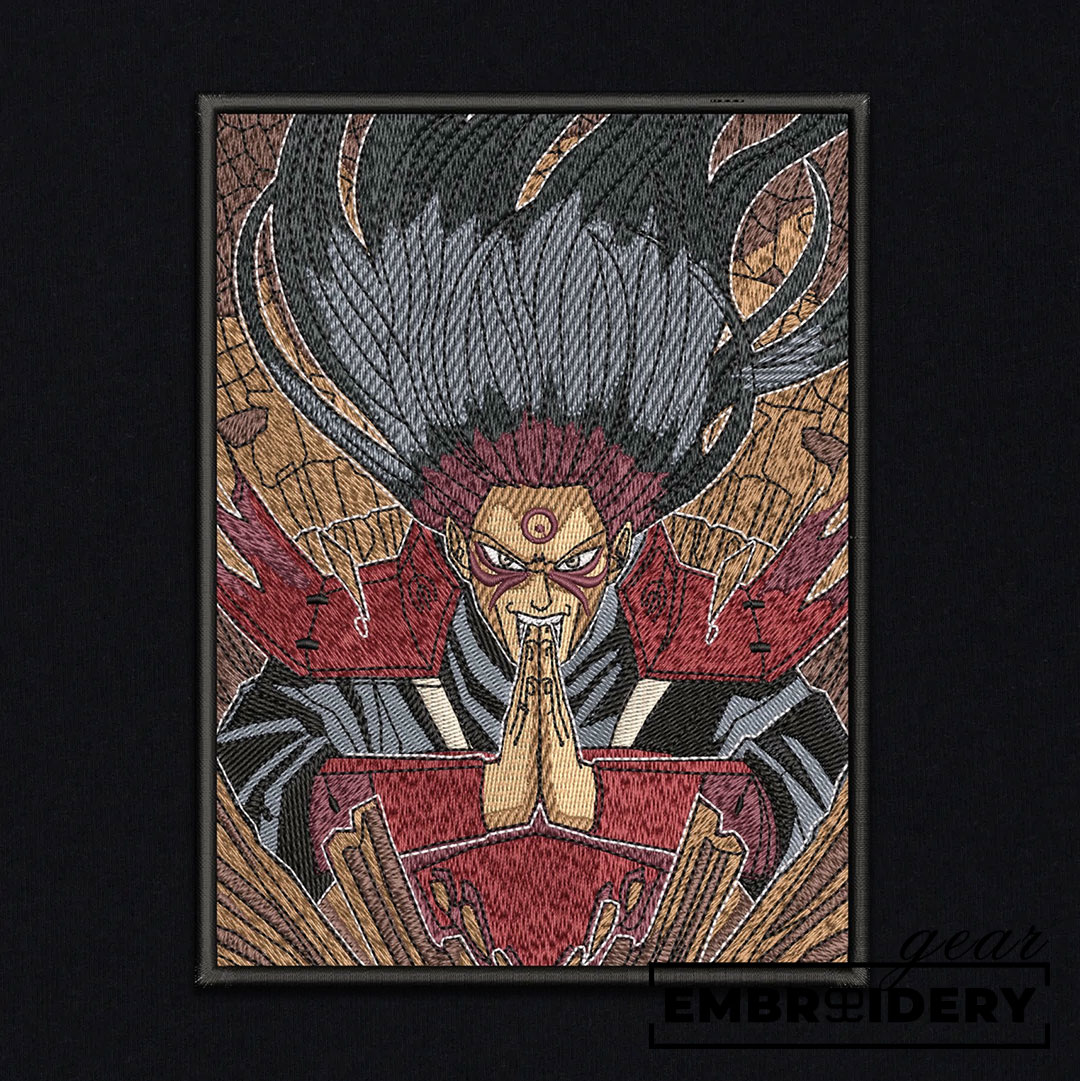 Hashirama senju embroidery design naruto anime embroidery design NRT019 T Shirt, Sweatshirt, Hoodie Clothing Can Personalized Embroidery