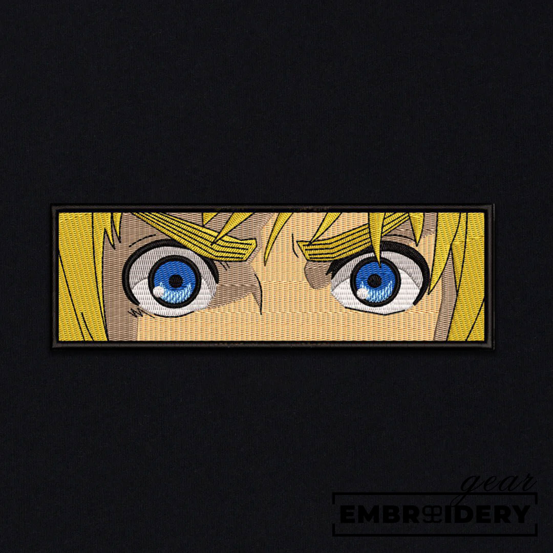 Armin eyes embroidery design file attack on titan anime embroidery design ATT002 T Shirt Sweatshirt Hoodie Clothing Can Personalized Embroidery
