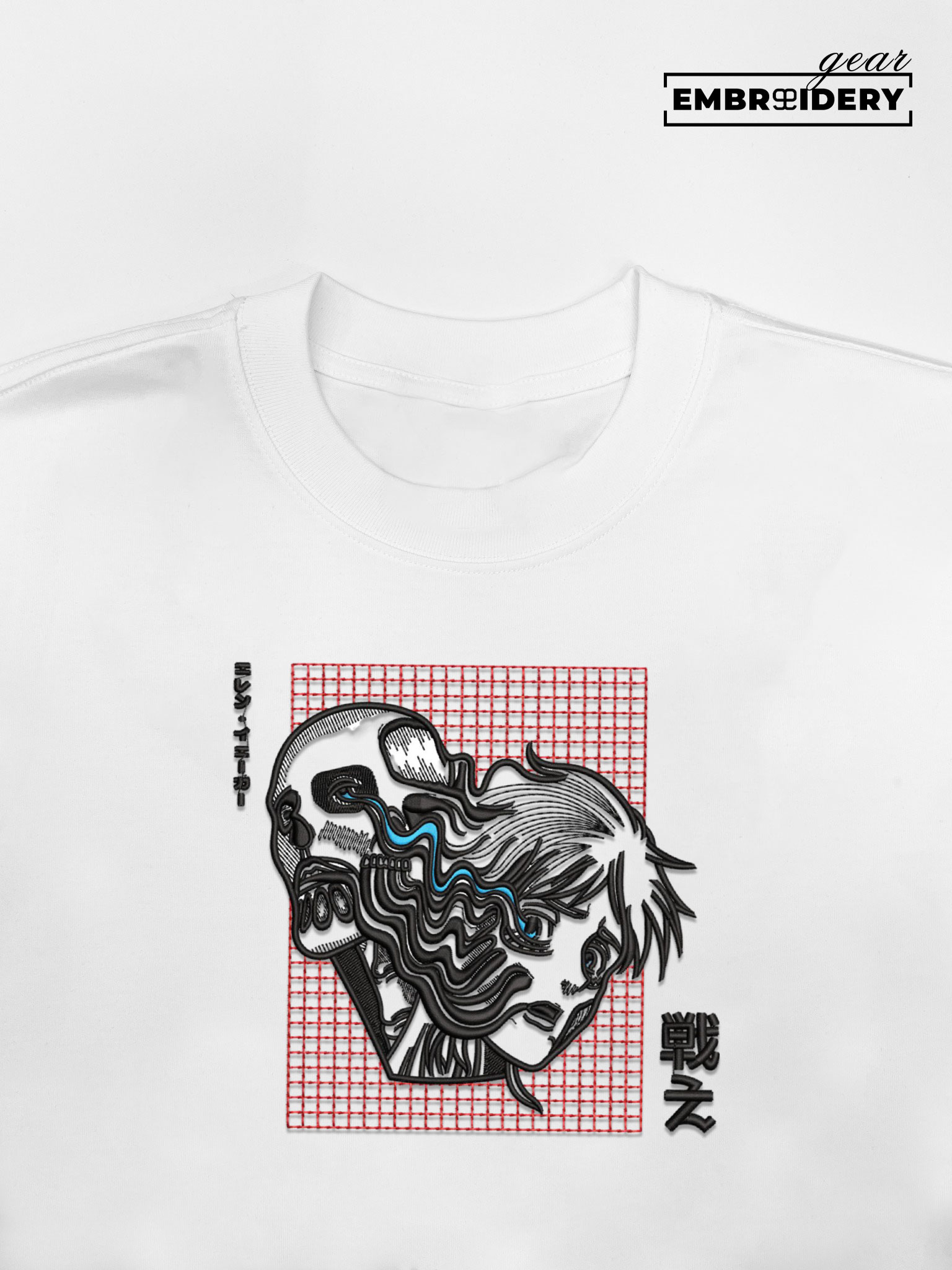 Armin titan embroidery design file attack on titan anime embroidery design ATT005 T Shirt Sweatshirt Hoodie Clothing Can Personalized Embroidery