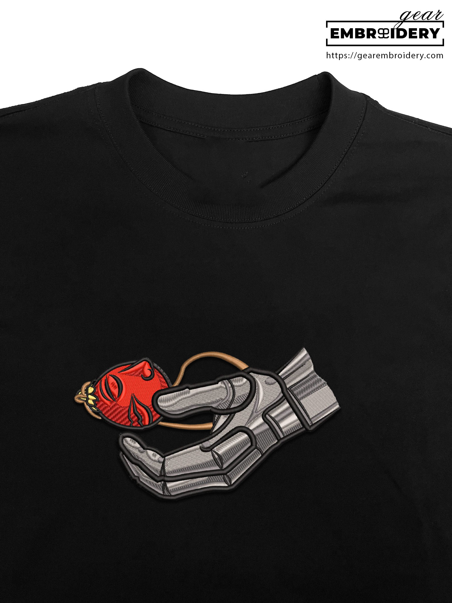 Behelit guts hand embroidery design berserk anime embroidery B001 T Shirt Sweatshirt Hoodie Clothing Can Personalized Embroidery