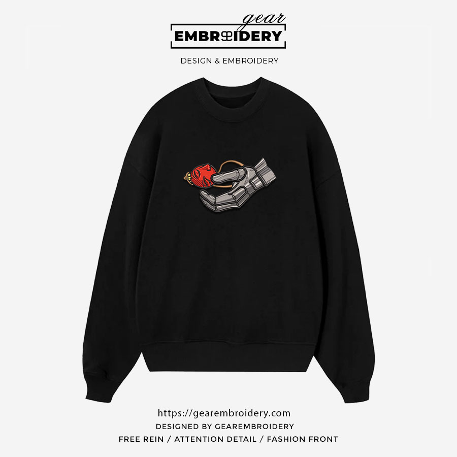 Behelit guts hand embroidery design berserk anime embroidery B001 T Shirt Sweatshirt Hoodie Clothing Can Personalized Embroidery