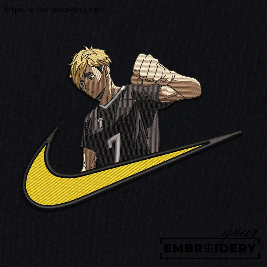 Atsumu miya swoosh nike Haikyuu Anime Embroidered Design Personalized Embroidered T Shirt Sweatshirt Hoodie Clothing HK001
