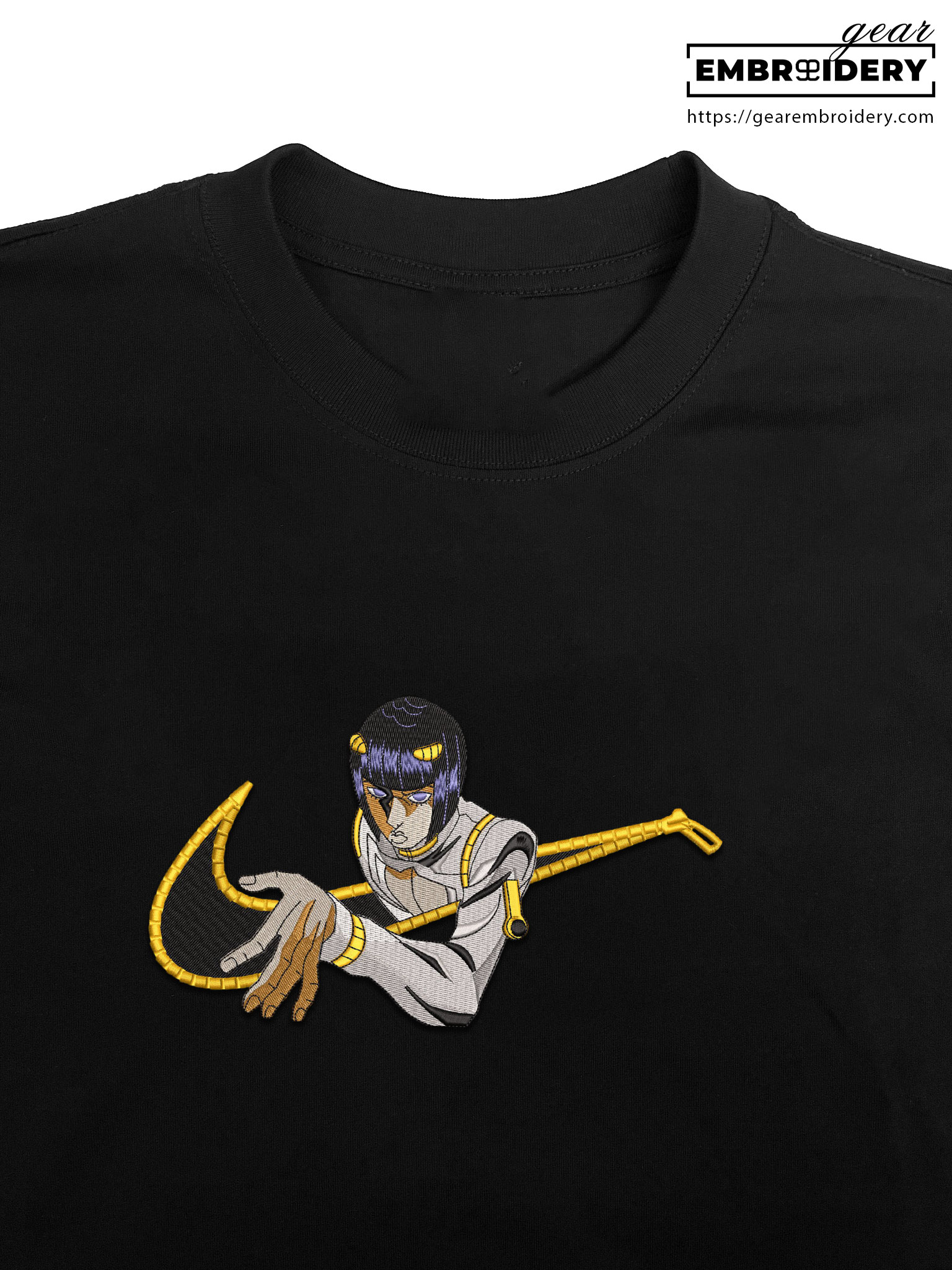 Bruno swoosh nike JoJo's Bizarre Adventure Anime Embroidered Design Personalized Embroidered T Shirt Sweatshirt Hoodie Clothing JJBA001