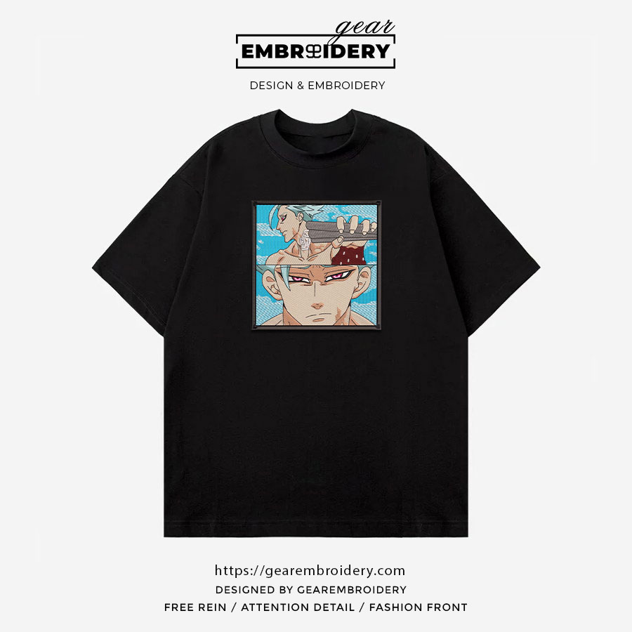 Ban Seven Deadly Sins Anime Embroidered Design Personalized Embroidered T Shirt Sweatshirt Hoodie Clothing SDS001