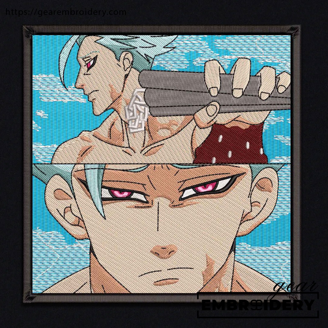 Ban Seven Deadly Sins Anime Embroidered Design Personalized Embroidered T Shirt Sweatshirt Hoodie Clothing SDS001