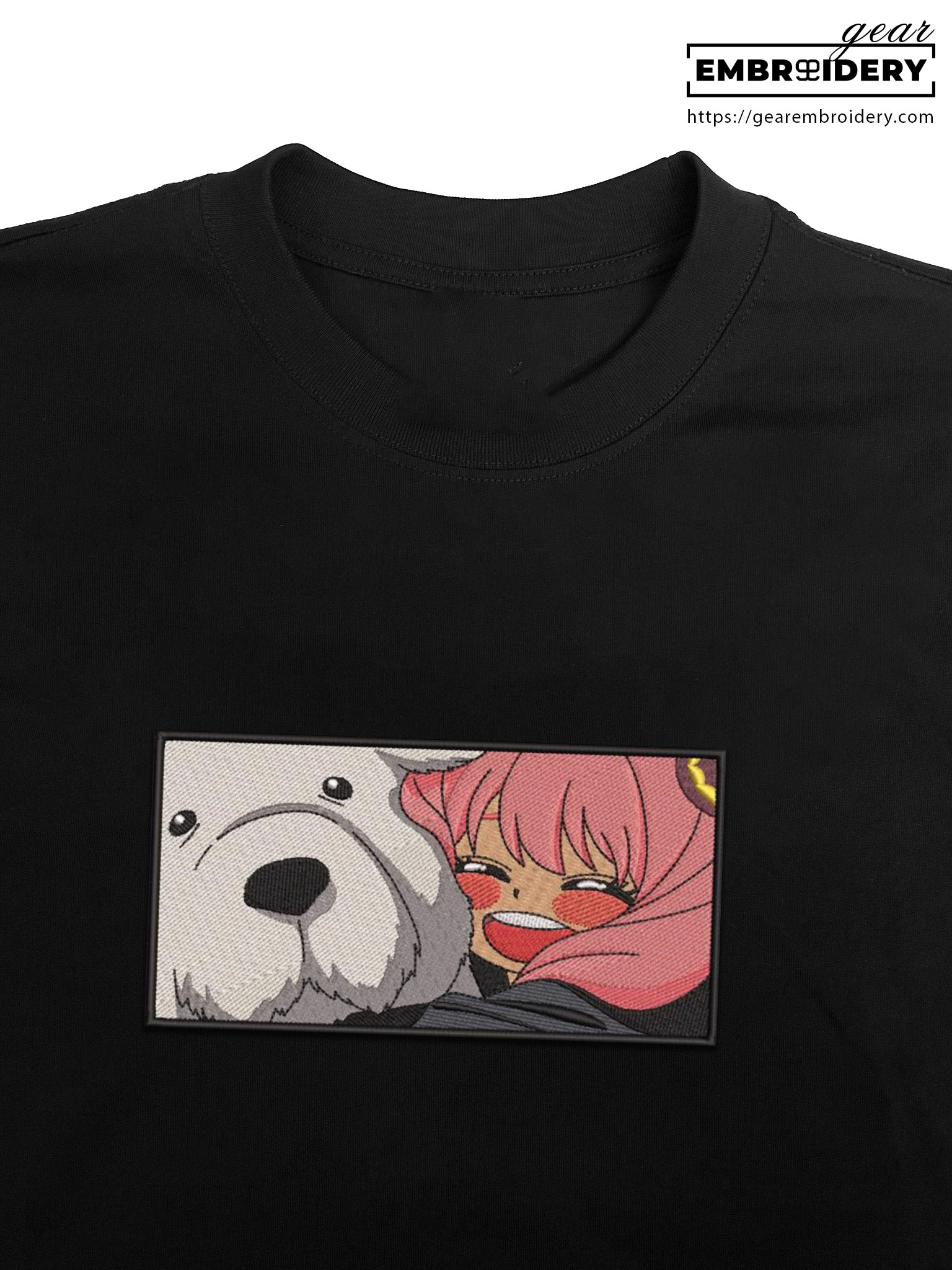 Anya dog Spy x Family Anime Embroidered Design Personalized Embroidered T Shirt Sweatshirt Hoodie Clothing SF001